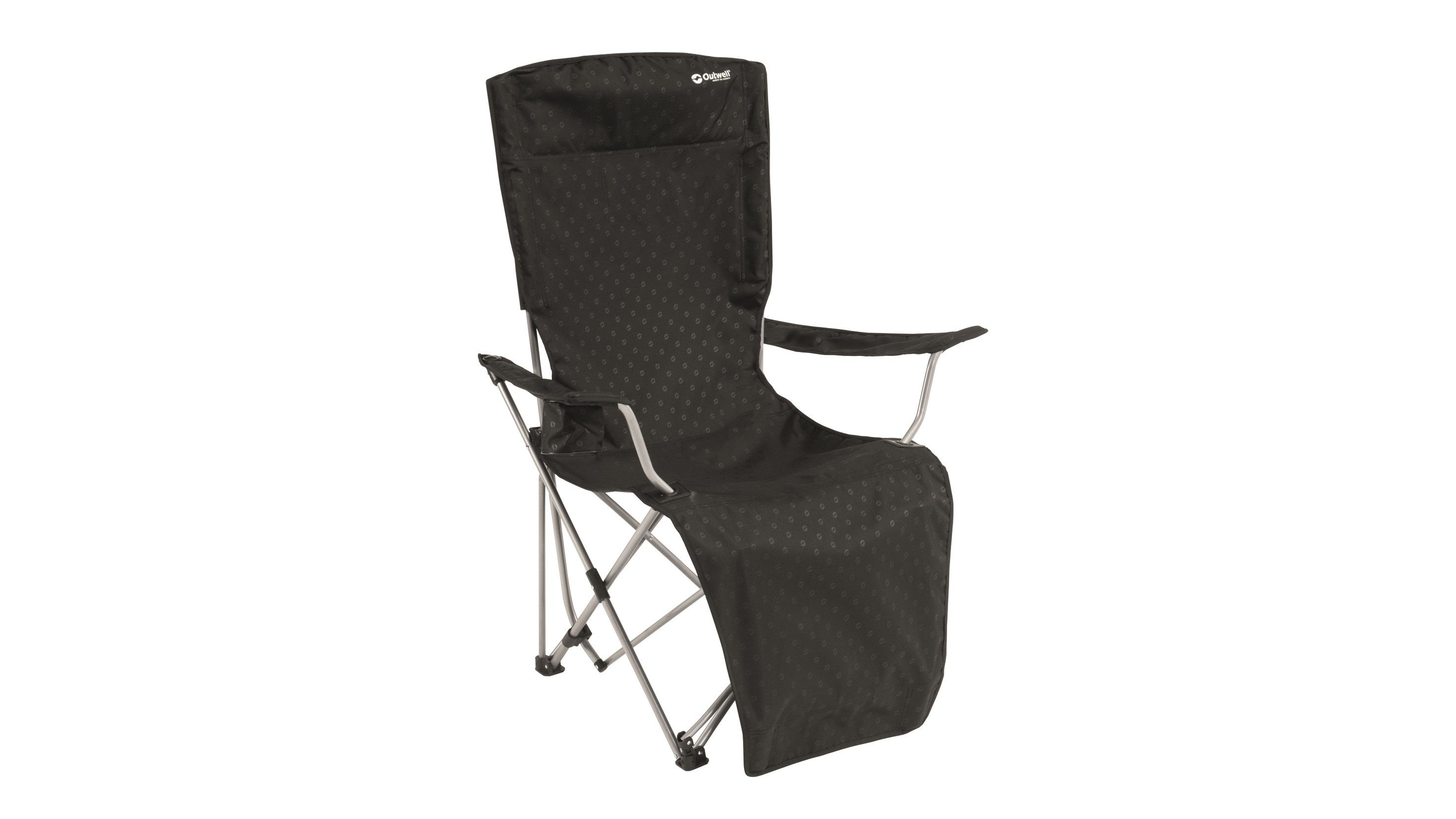 996157611 Outwell Stuhl Lounger, schwarz, ausgeklappt