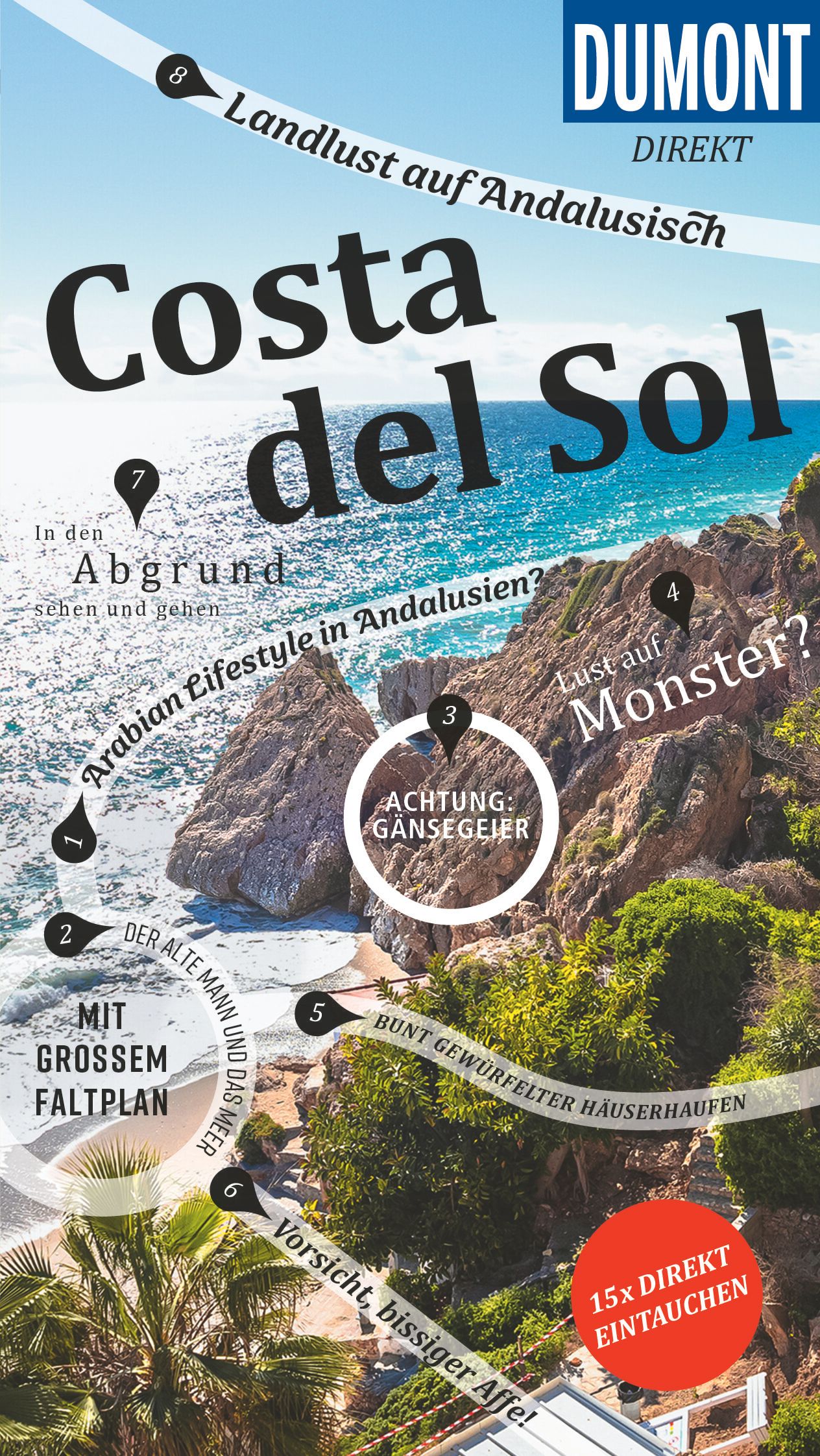 Reiseführer, Costa del Sol, Andalusien, Klippen, Strand