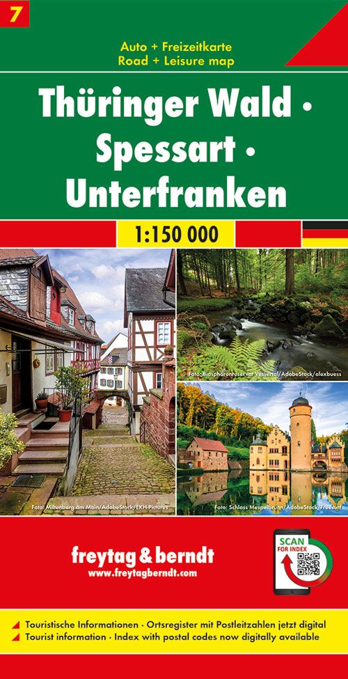 F&B AK & FZK Thüringer Wald-Spessart-Unterfranken Werbung, Plakat, Nachbarschaft, Urlaubsort, QR-Code