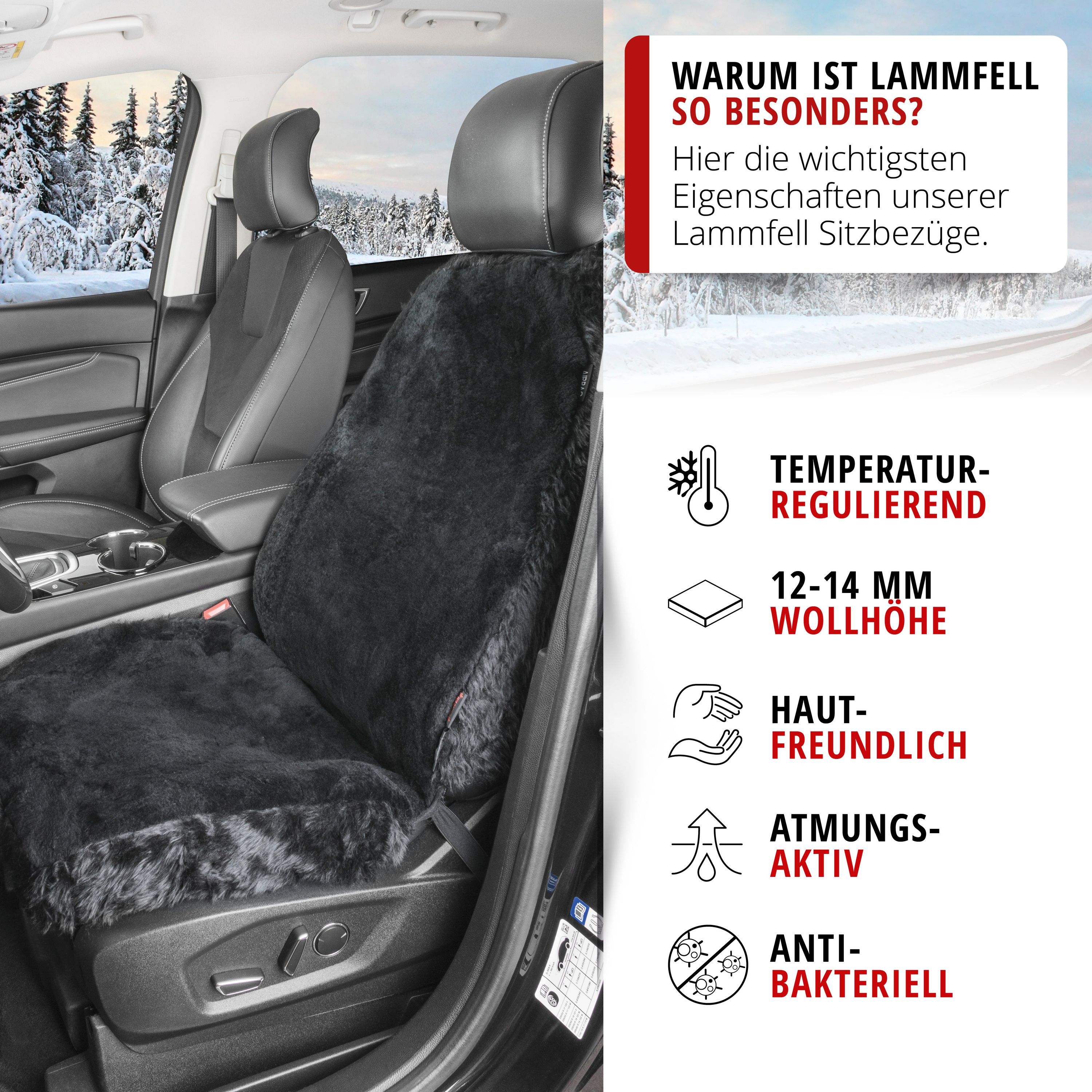 Autositzbezug Nineve  Detailansicht