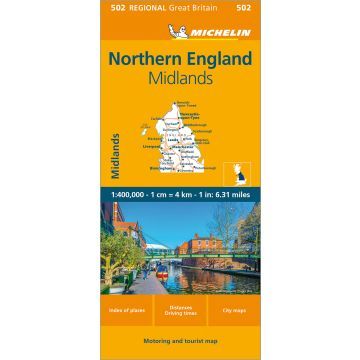 map, regional, Midlands, Scenic, road map