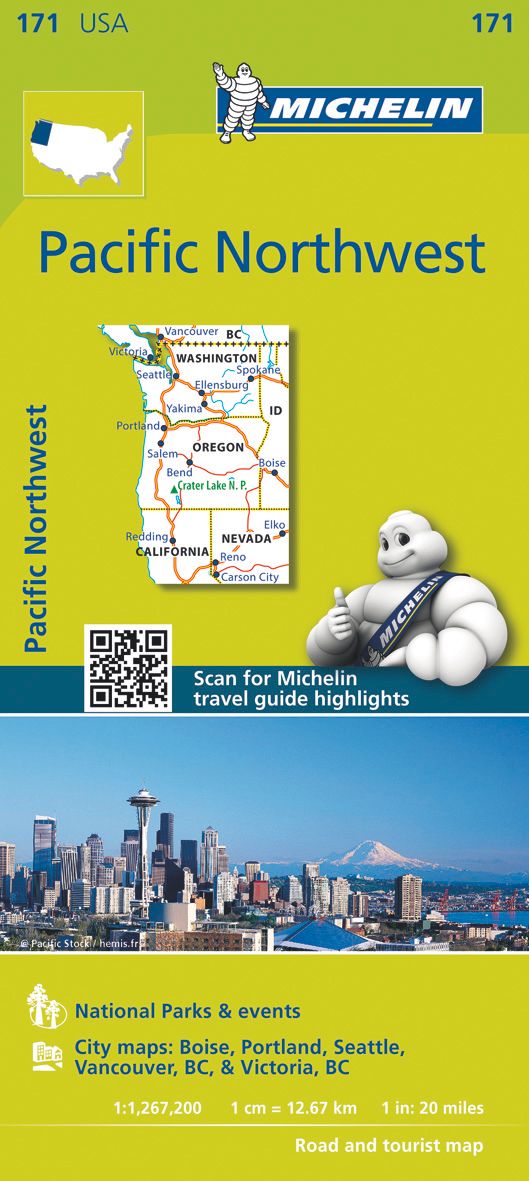 9782067190771 Cover Michelin Regionalarte Pazifik Nord-West
