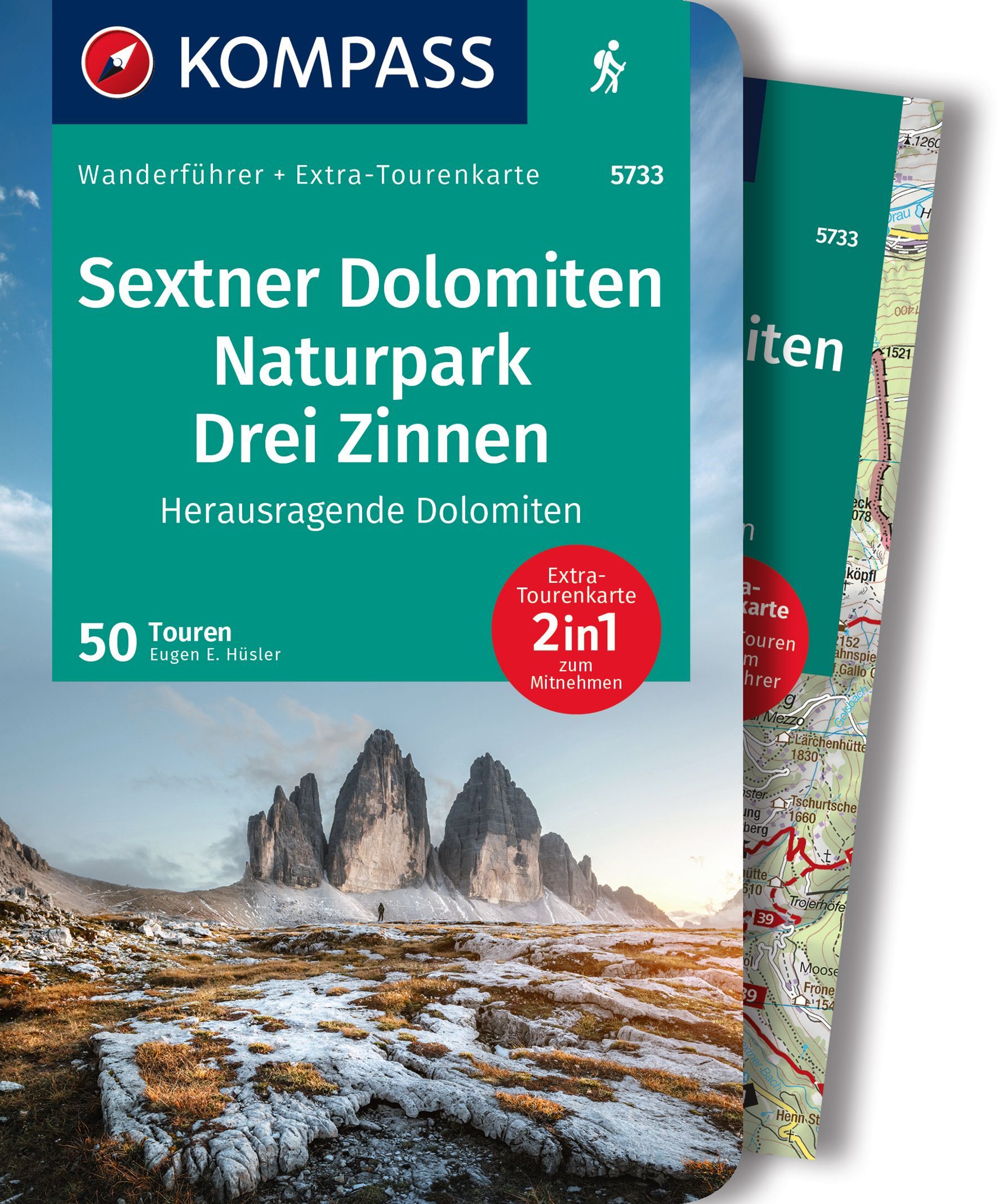 9783991217534 Cover Kompass Wanderführer Sextner Dolomiten