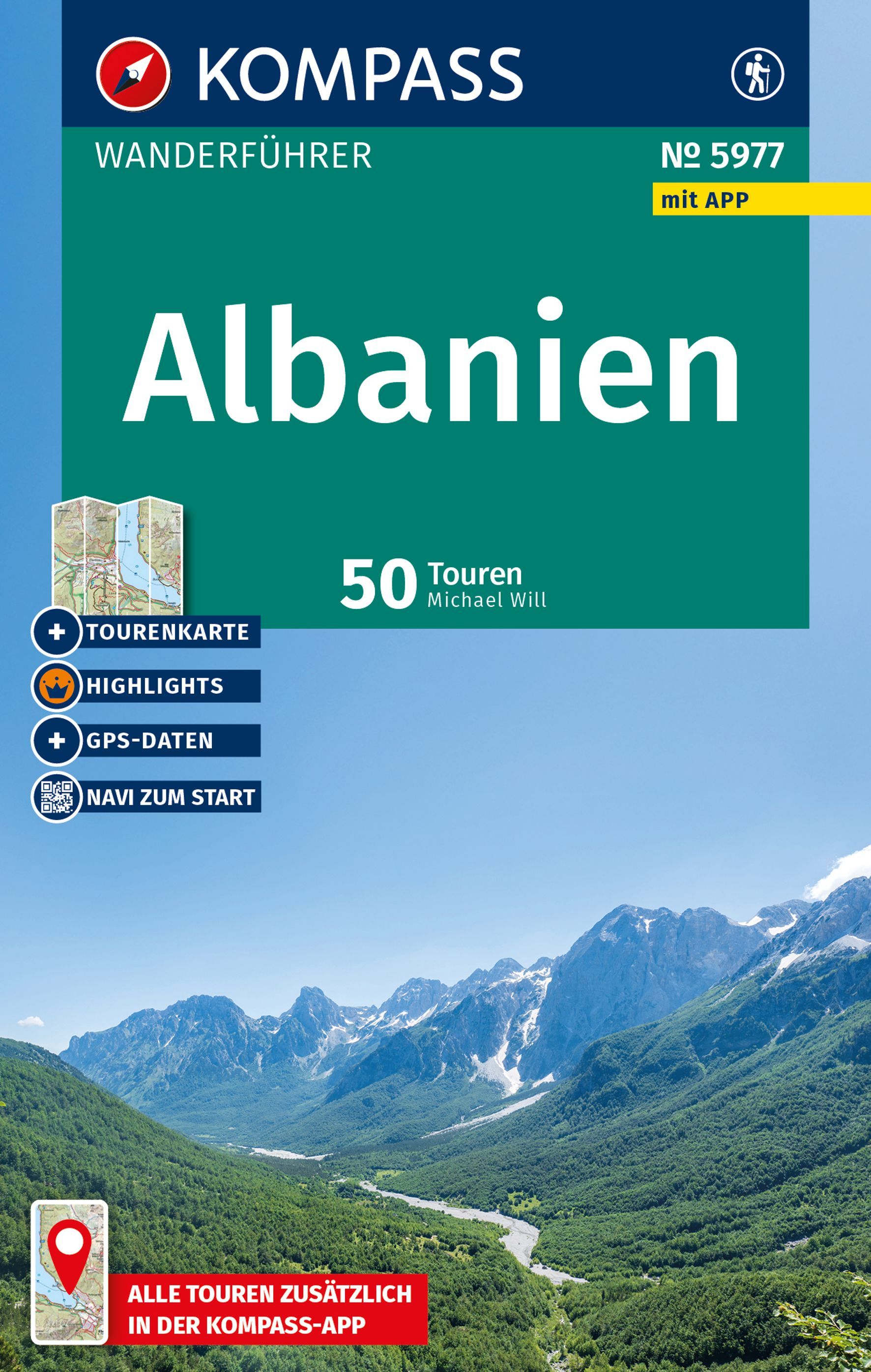 Wanderführer, Alpen, Karte, Tourenkarte, Navi zum Start