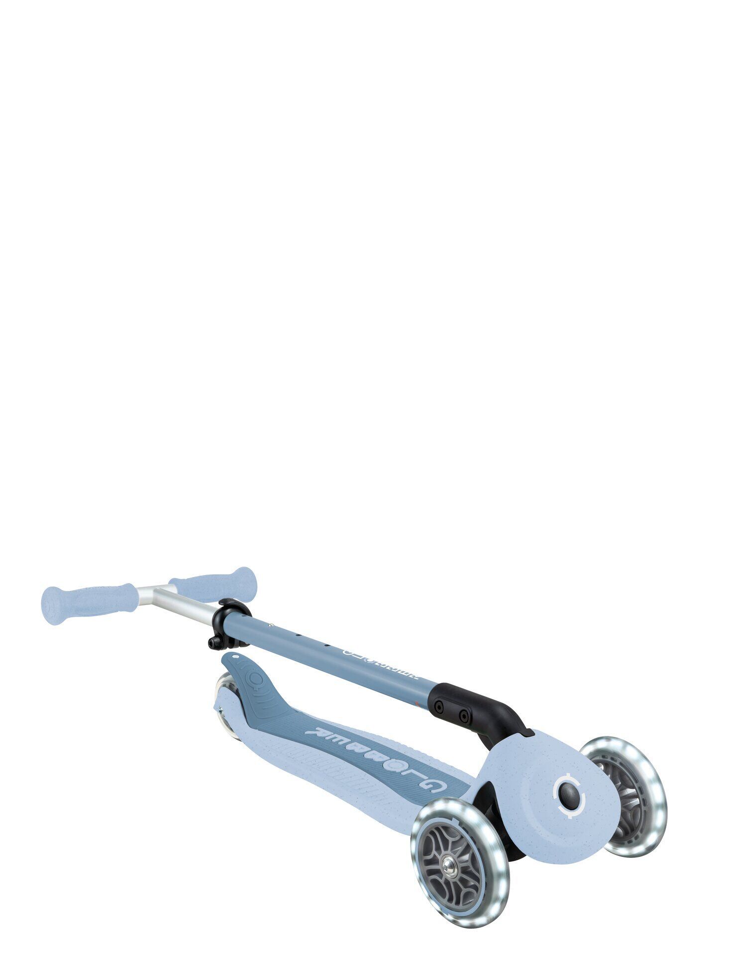 Transport, Fahrzeug, Tretroller, Kinderroller, E-Scooter, Hellbau, Rad