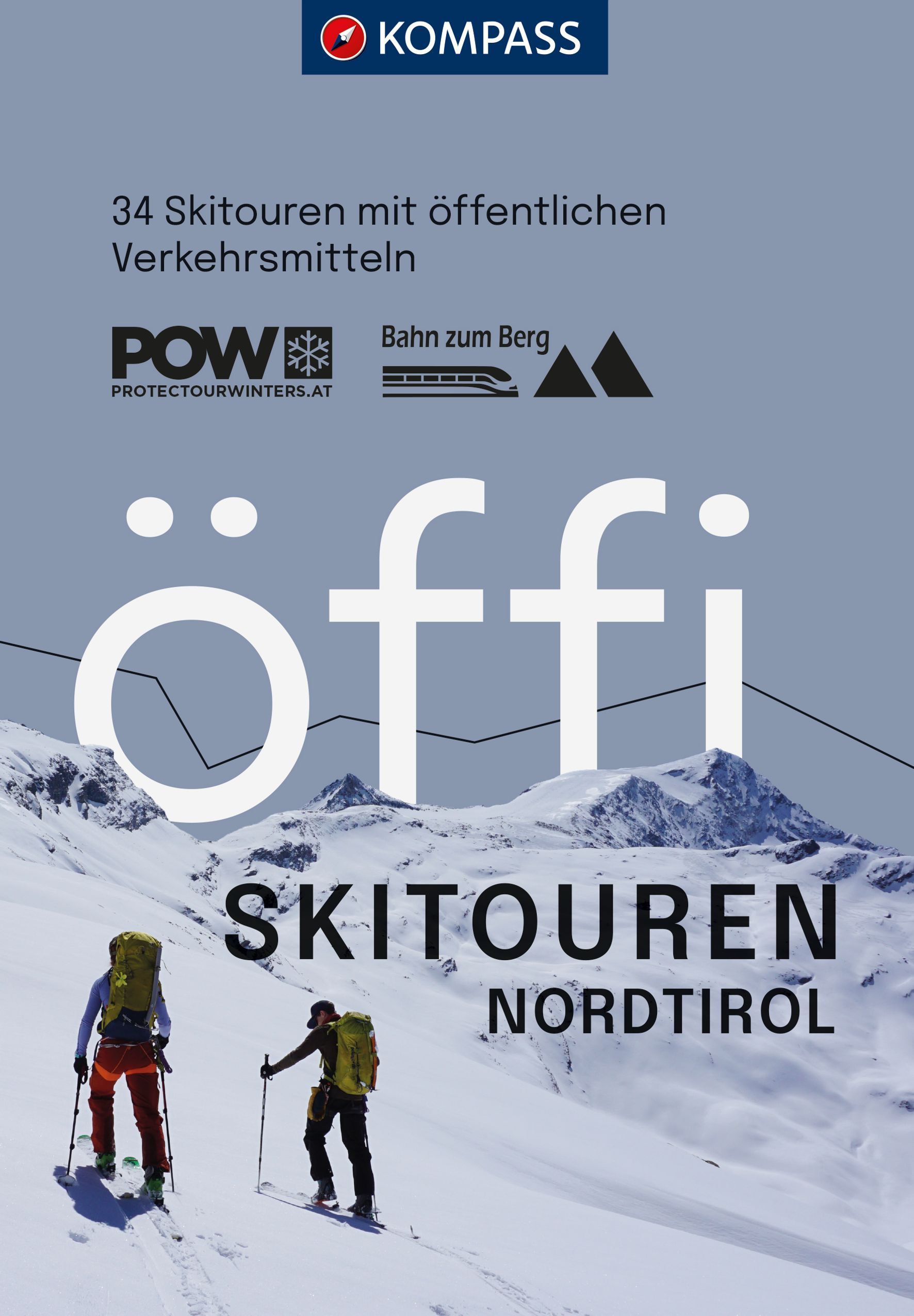 9783991540588 Cover Kompass Reiseführer Öffi Skitouren Norditalien