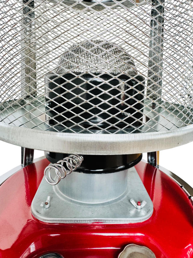 heating, Propane-Heater, Metallgitter, rote Basis, Spiralklammer