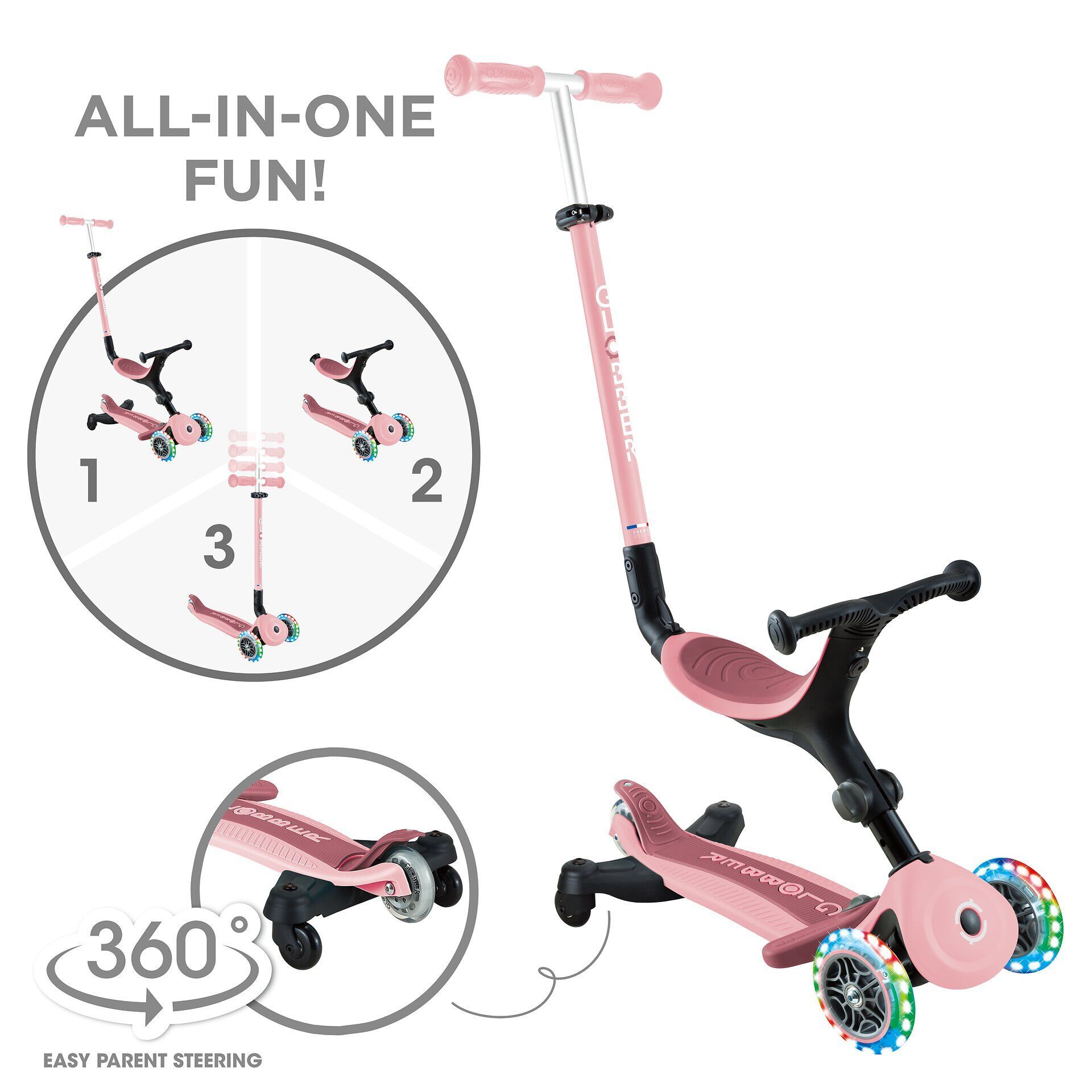 Roller, Transport, Fahrzeug, Rad,Tretroller, Rosa, Kinderroller