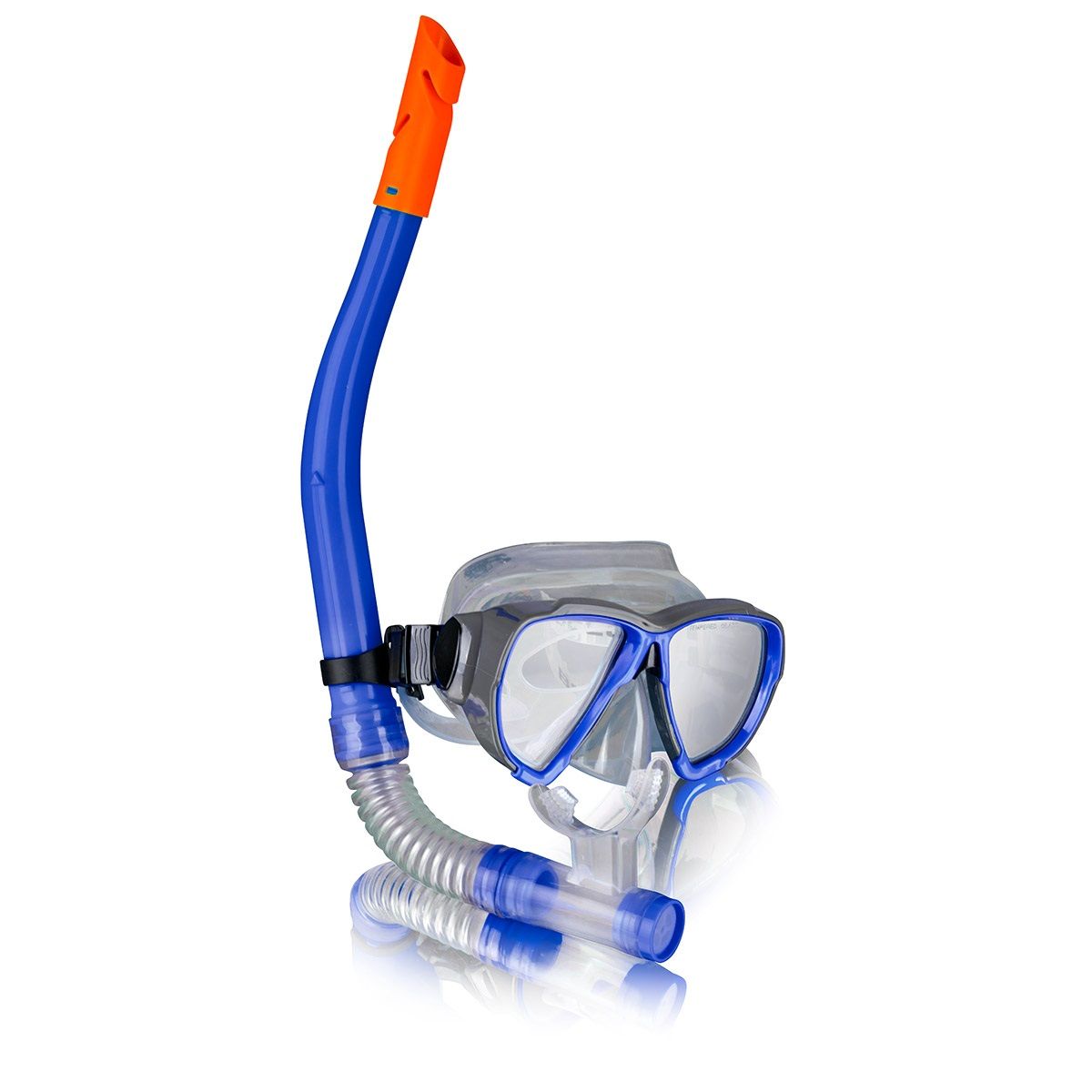 Schnorchel mit Tauchermaske, Blau