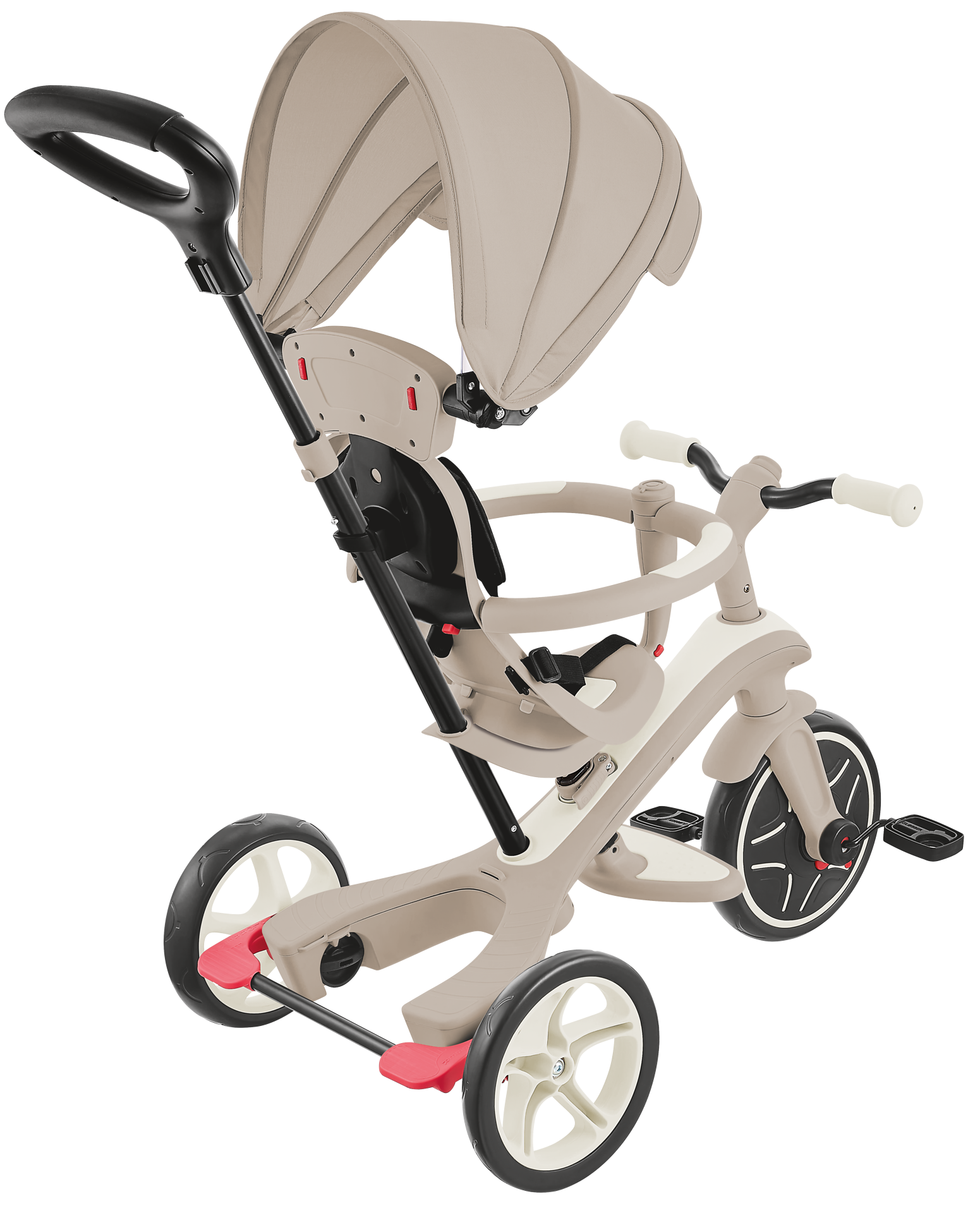 Transport, Fahrzeug, Kinderroller, Dreirad, Beige, Rad