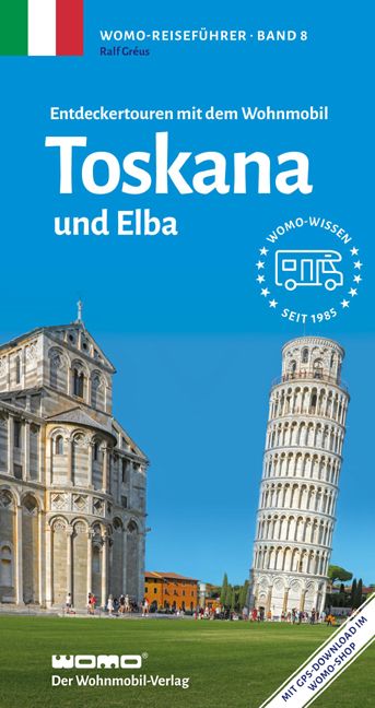 Entdeckertouren mit dem Wohnmobil Toskana und Elba Werbung, Plakat, Stadt, Gras, Pflanze