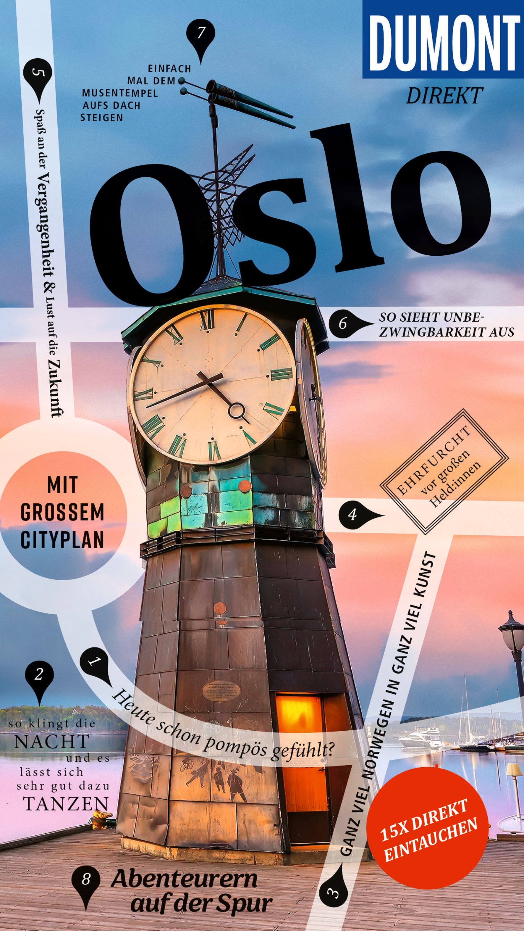 Uhrturm, Rostturm, Stadtmöbel, Kunstzeitschrift, Oslo-Anspielung