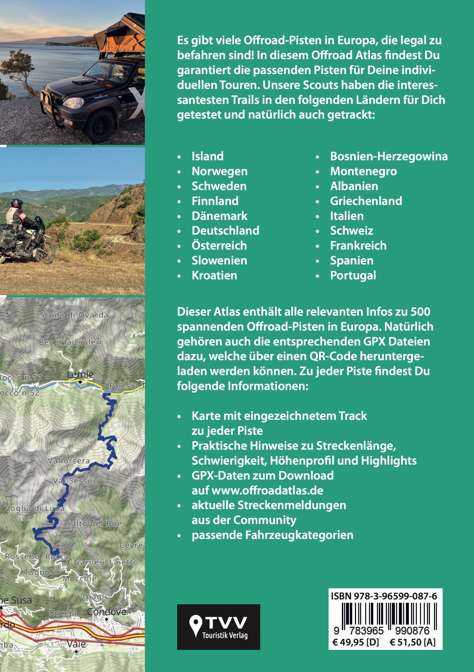 Offroad, Pisten, Karte, GPX, Reiseinformation