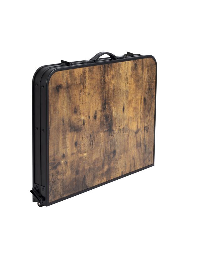 Folding table, Wood veneer, Portable, Carry case, Foldable panel