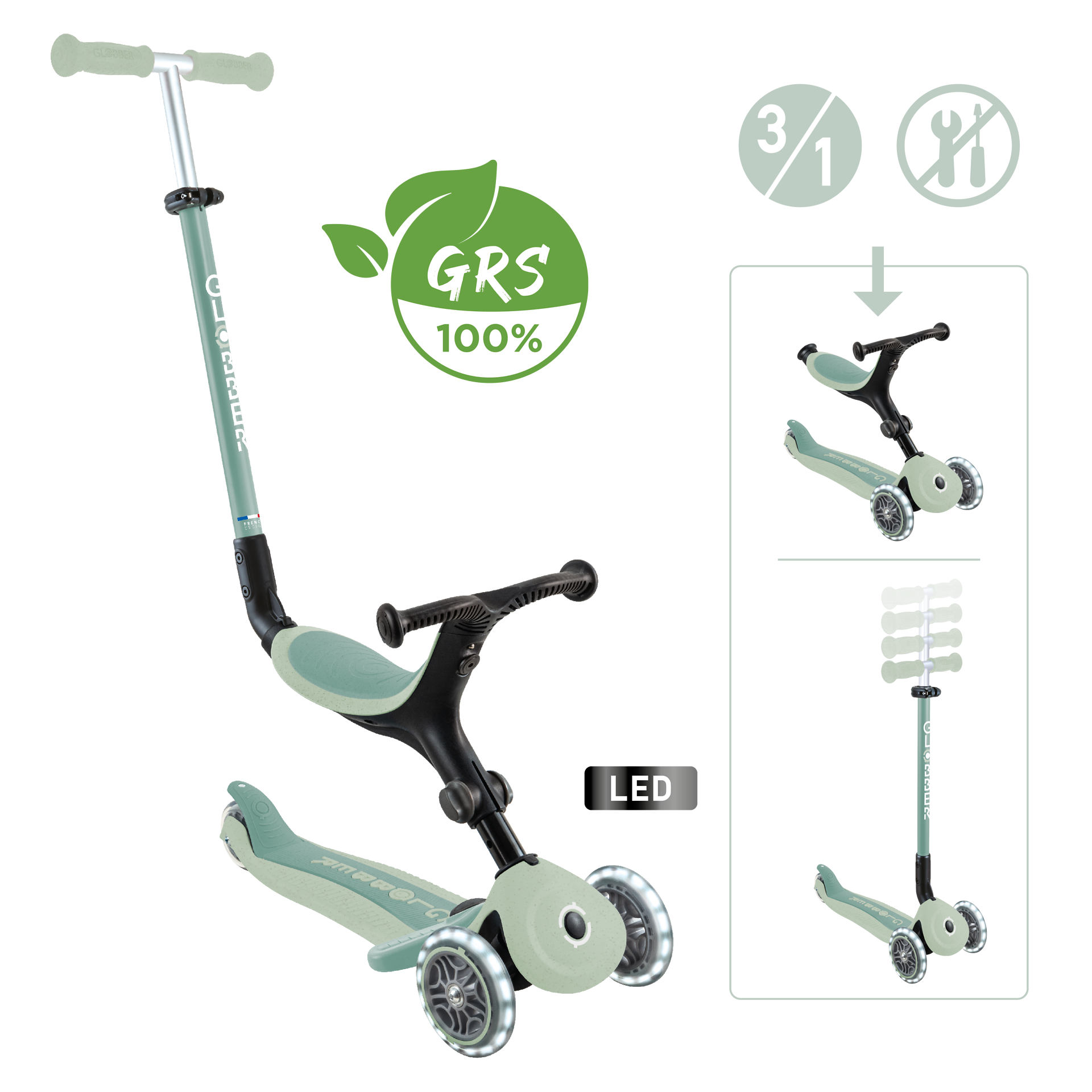 Transport, Fahrzeug, Tretroller, Kinderroller, E-Scooter, Mint, Rad