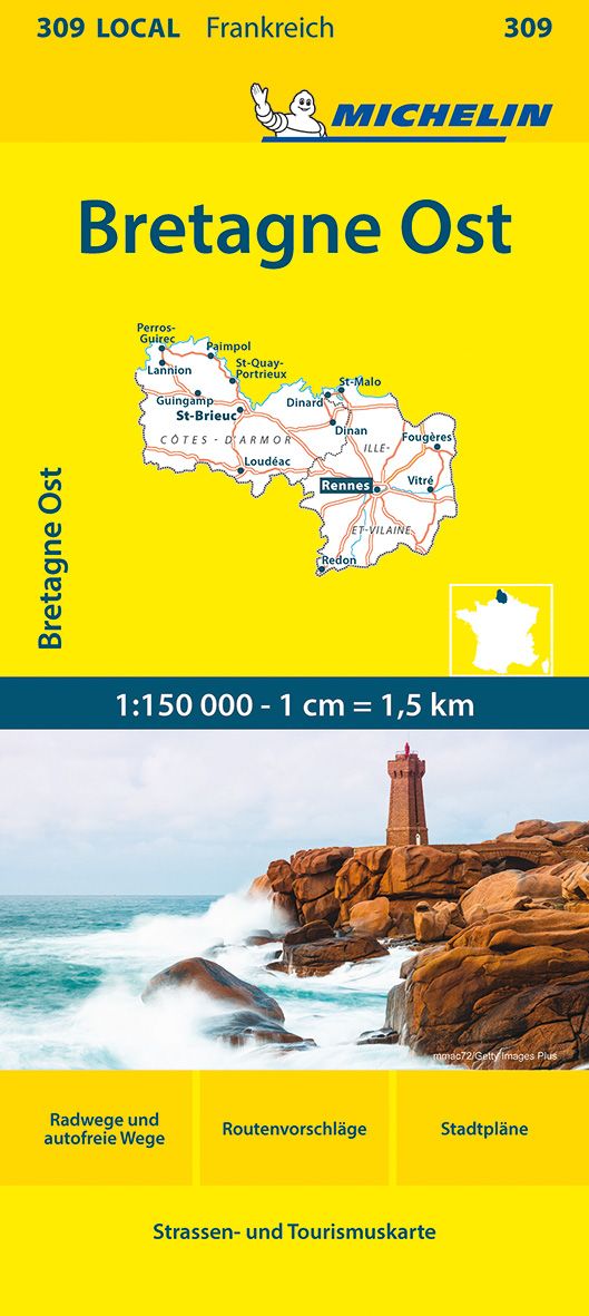9782067259478 Cover Michelin Straßenkarte Bretagne Ost