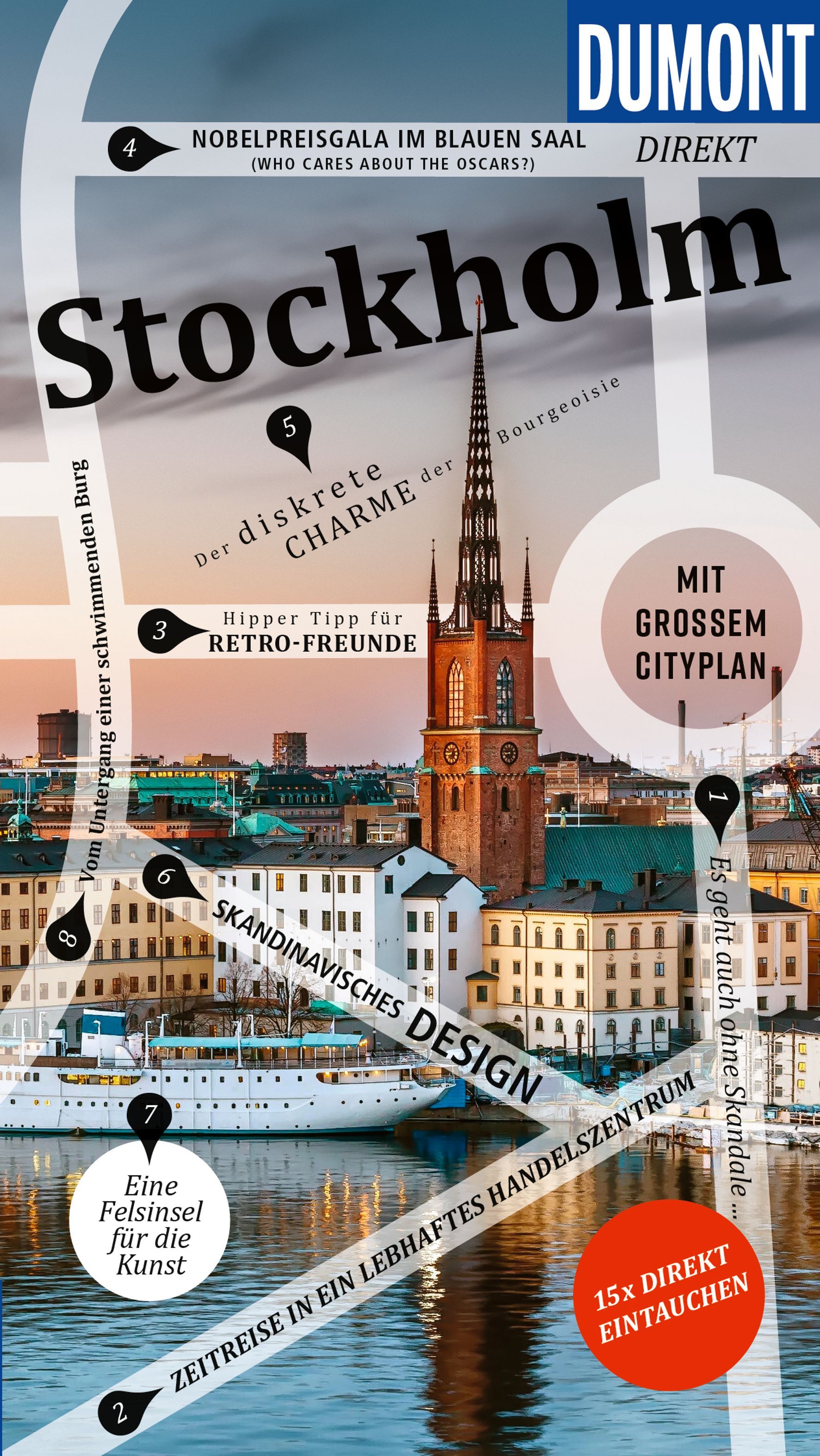 Stockholm, Stadtansicht, Küste, Aufmacher, Zeitschrift-Cover