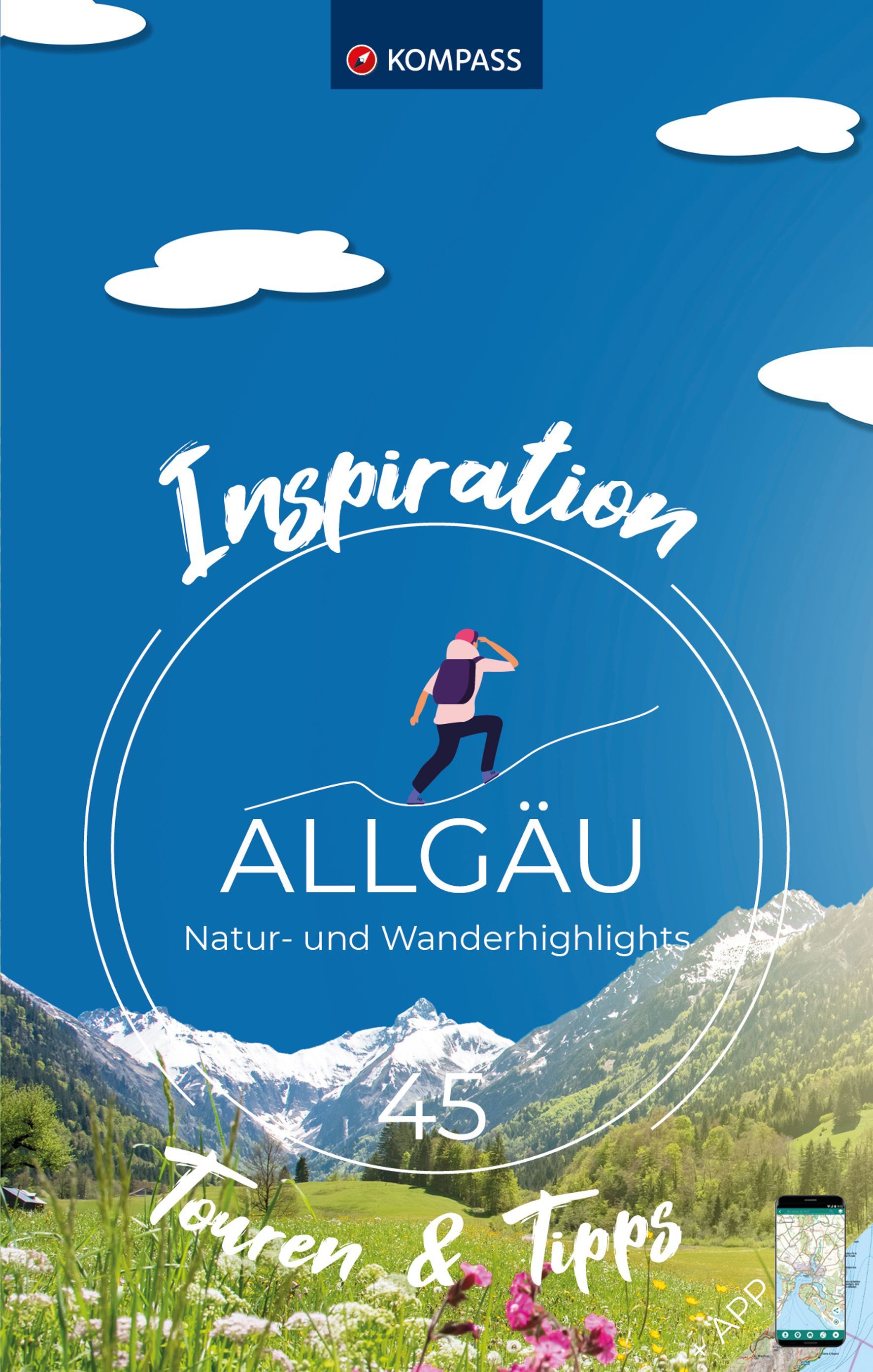 9783991540144 Cover Kompass Reisebuch Inspiration Allgäu, 45 Touren & Tipps