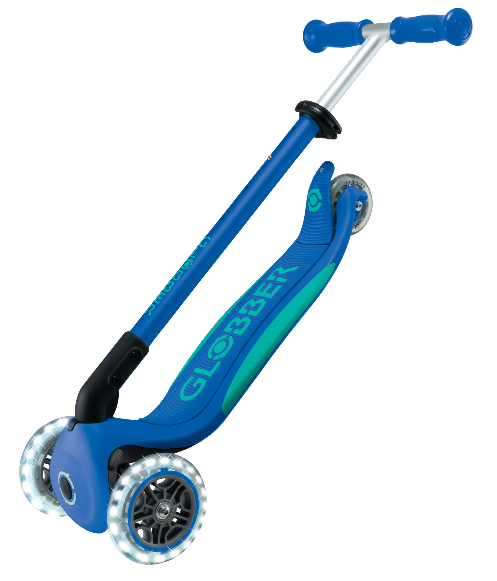 Kinderroller, Fahrzeug blau türkis