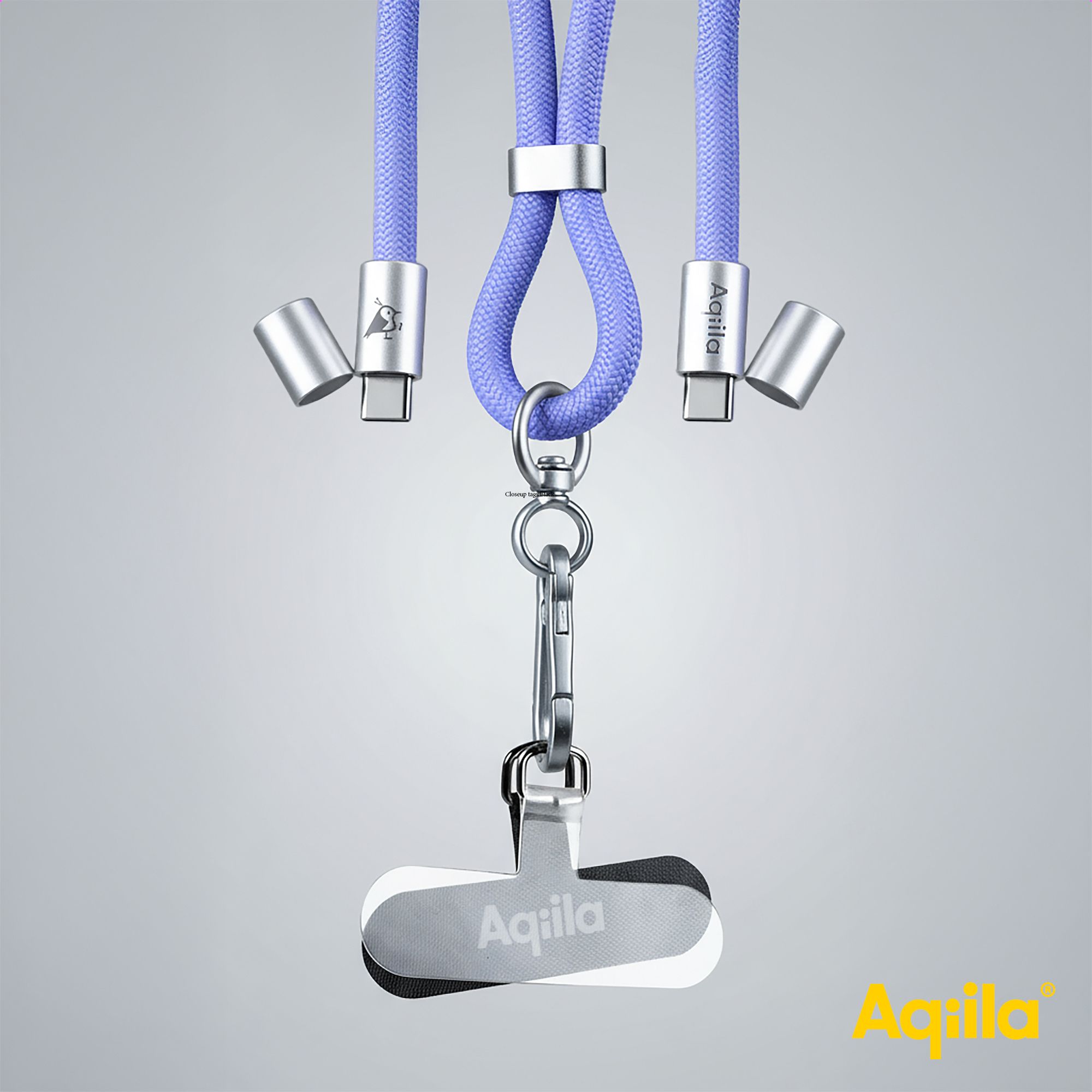 lanyard, keychain, USB-Cable, Metallclips, Markenlogo