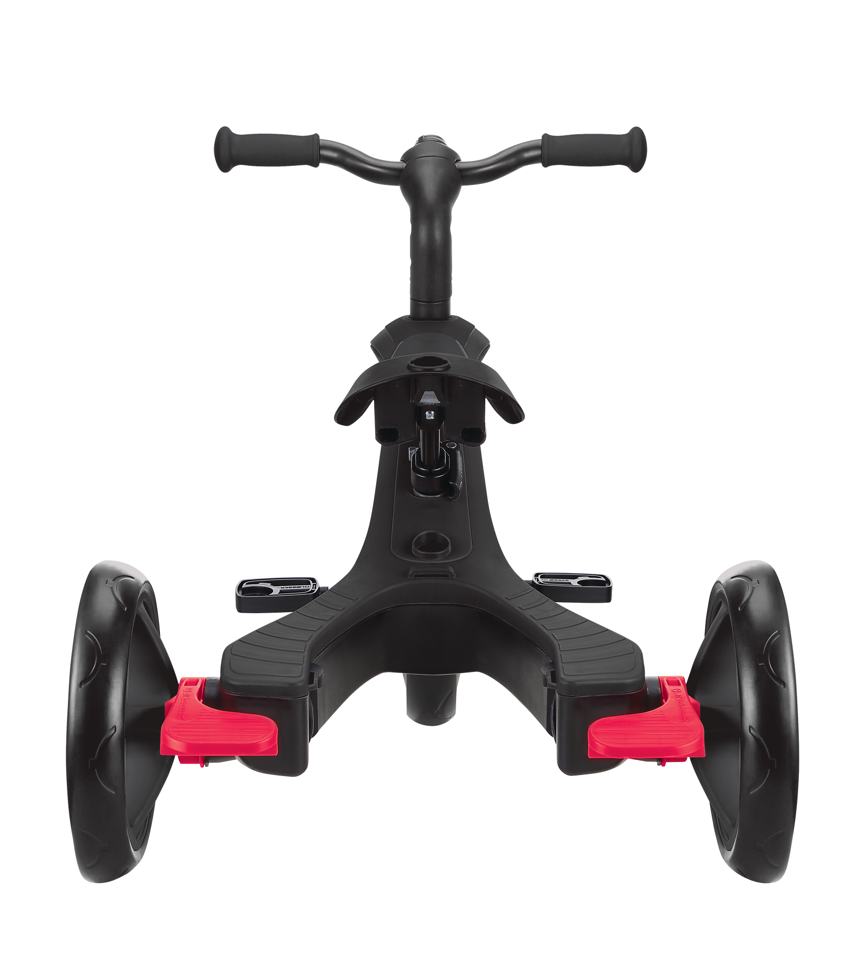 Transport, Fahrzeug, Kinderroller, Dreirad, Schwarz, Rad