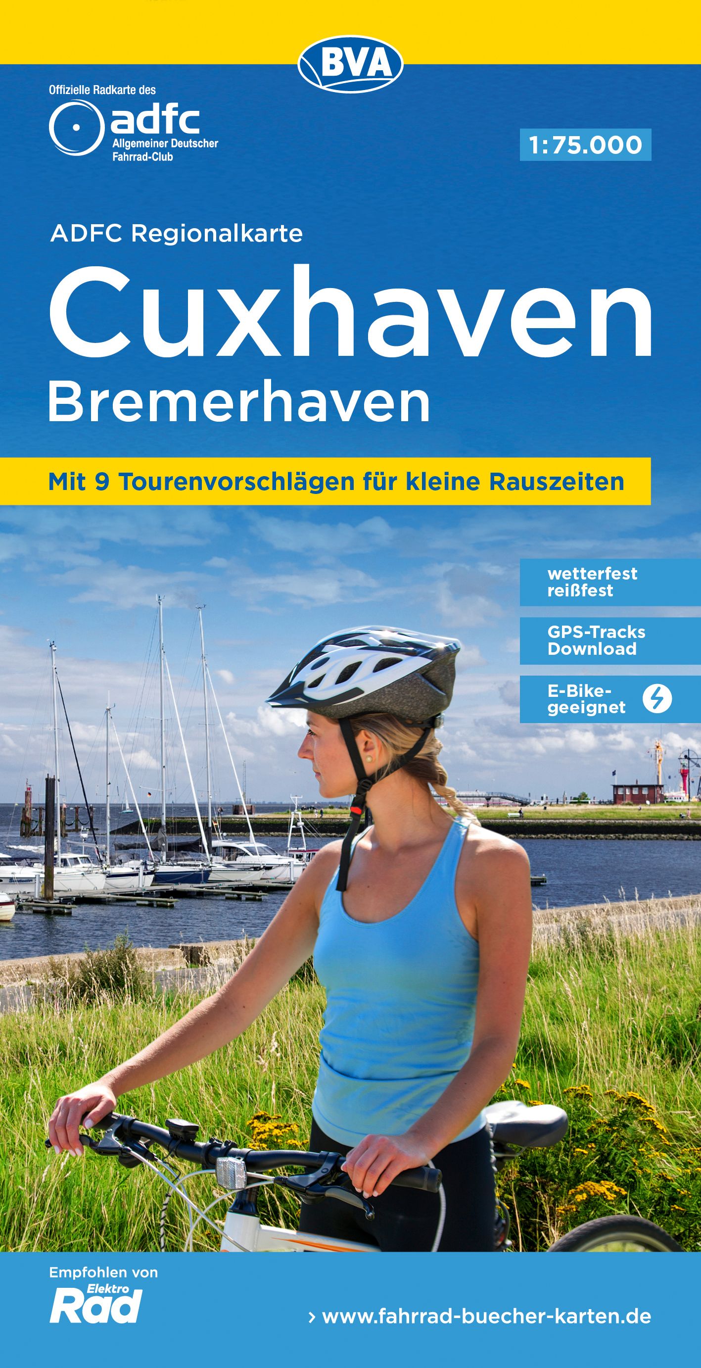 9783969900857 Cover ADFC Regionalkarte Cuxhaven, Bremerhaven