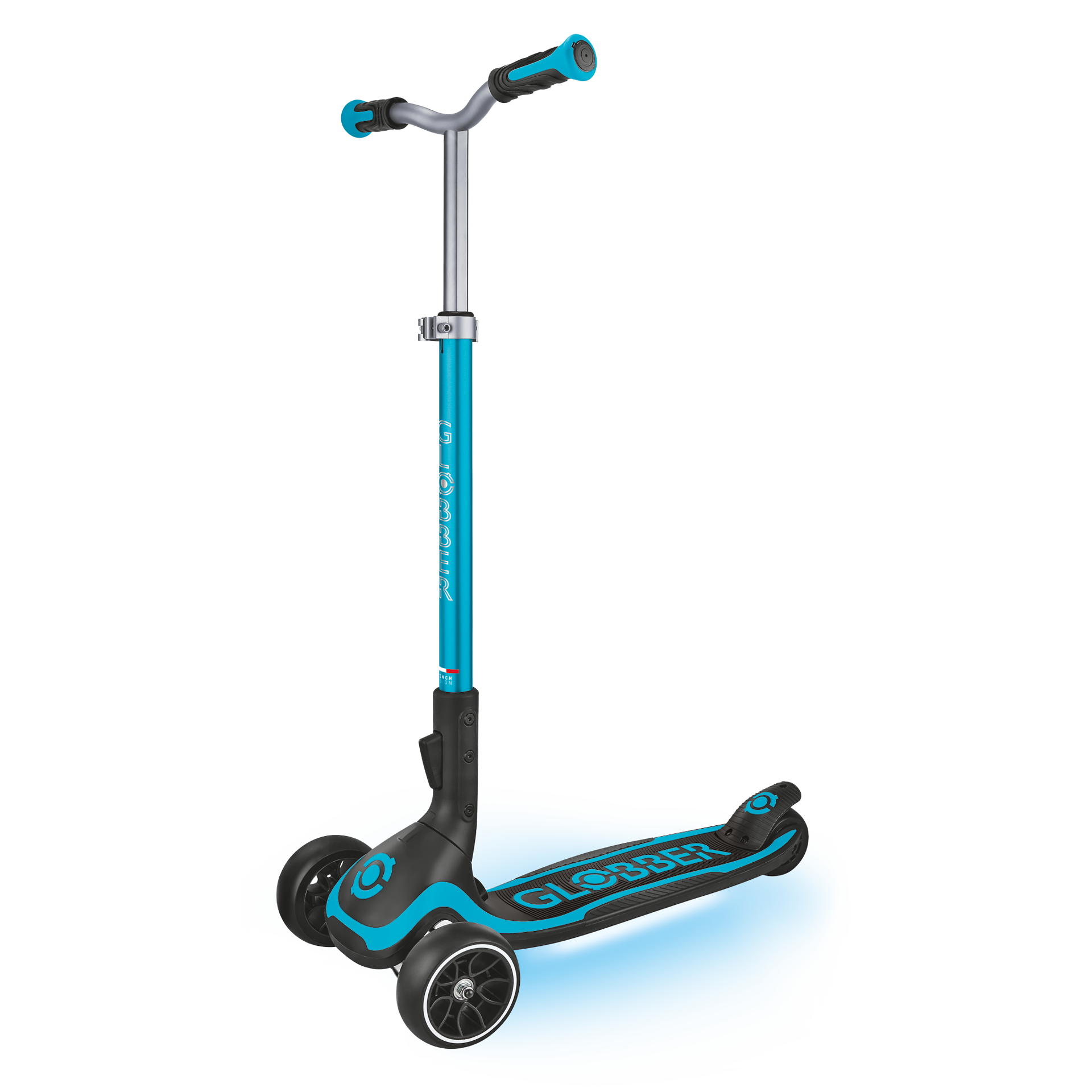 Transport, Fahrzeug, Kinderroller, Tretroller, Türkis, Rad