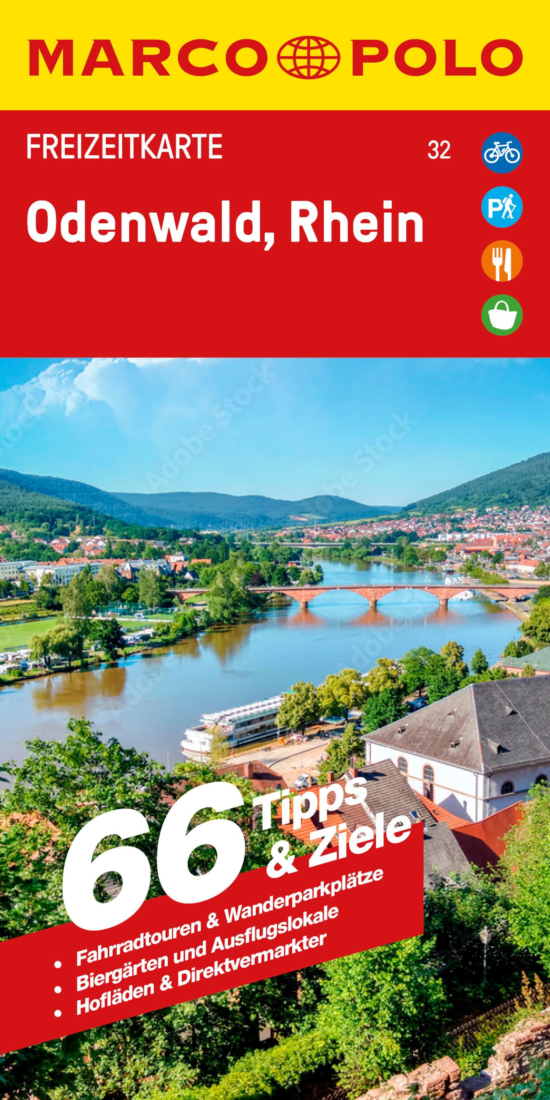 MARCO POLO Freizeitkarte 32 Odenwald, Rhein Cover Marco Polo Freizeitkarte Odenwald, Rhein