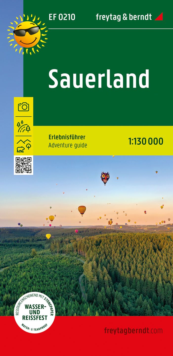 Sauerland, Erlebnisführer 1:130.000, f&b Werbung, Plakat, Pflanze, Vegetation