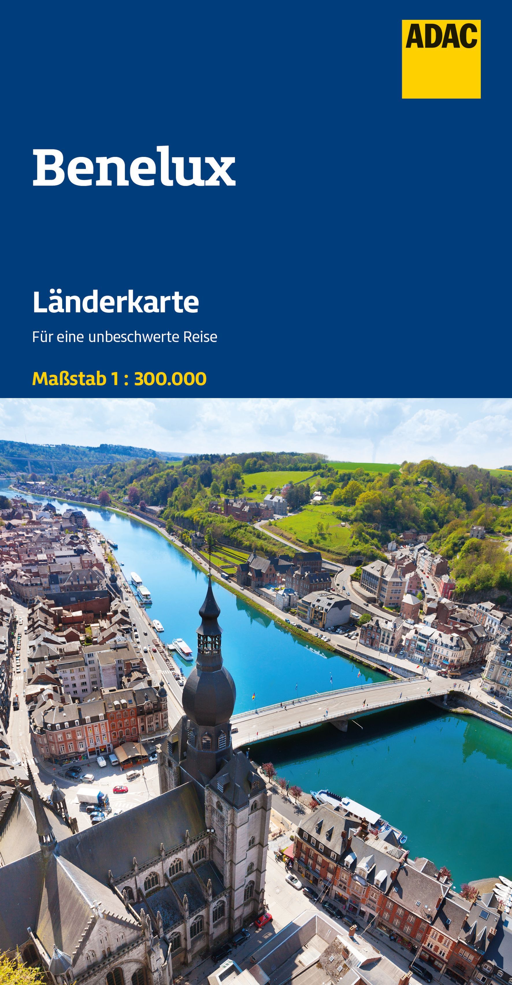 Länderkarte, Benelux, ADAC, Kartenabdeckung, Stadtansicht