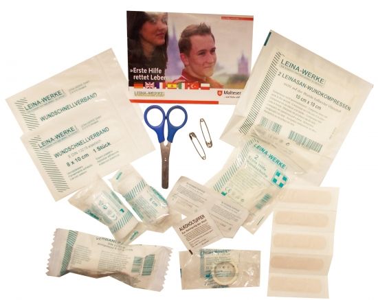 Inhalt, Reiseverbandskasten