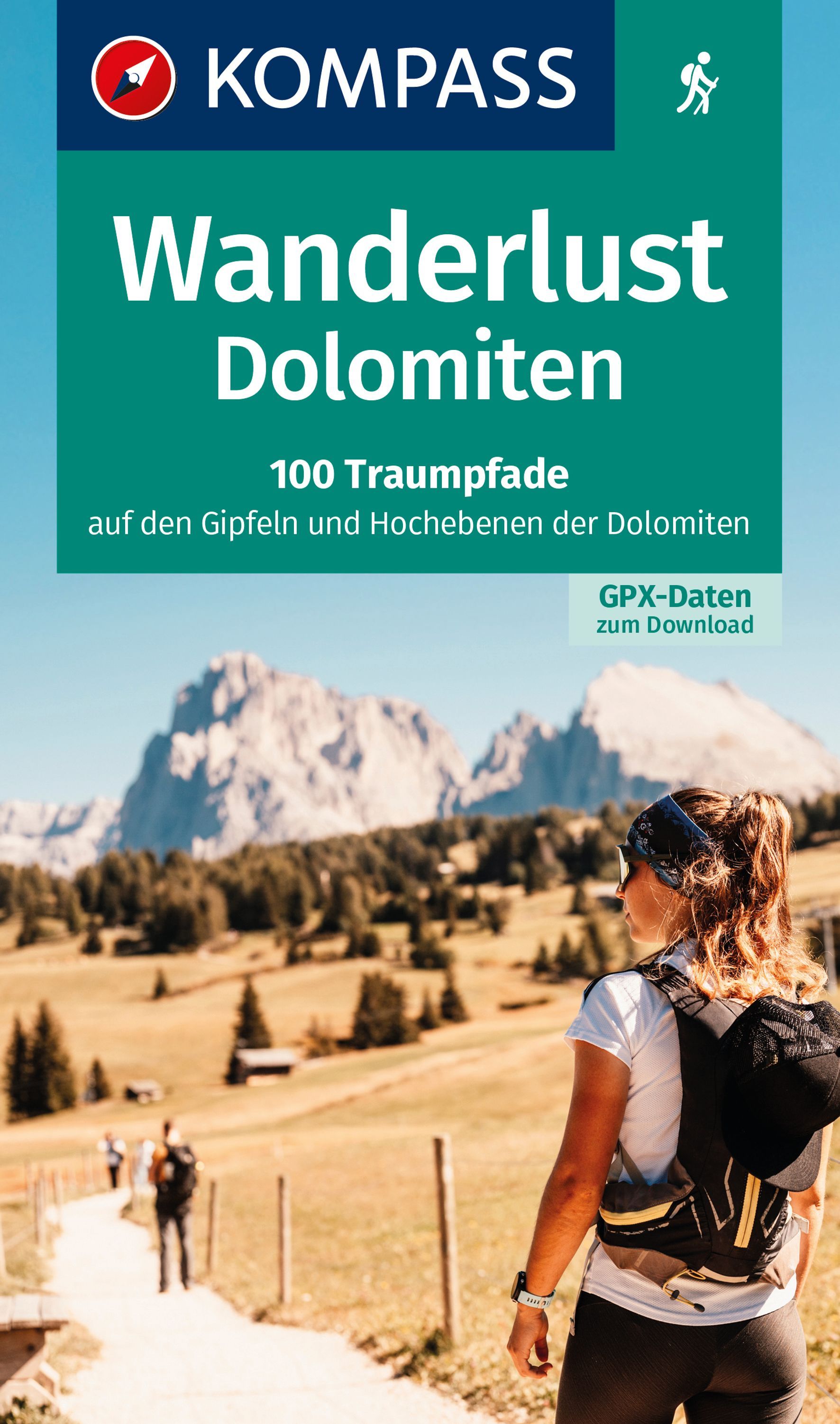 KOMPASS Wanderlust Dolomiten Gehen, Tasche, Werbung, Plakat, Wandern
