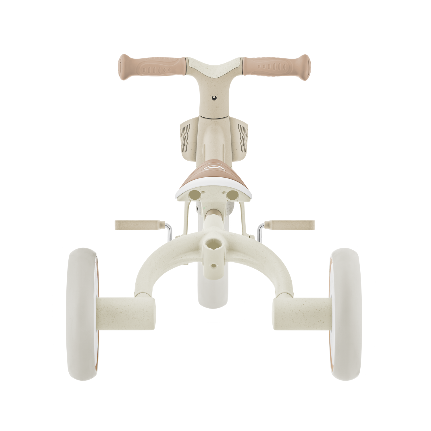 Kindertrike, Dreirad, Holzoptik, Beige, Gehhilfe