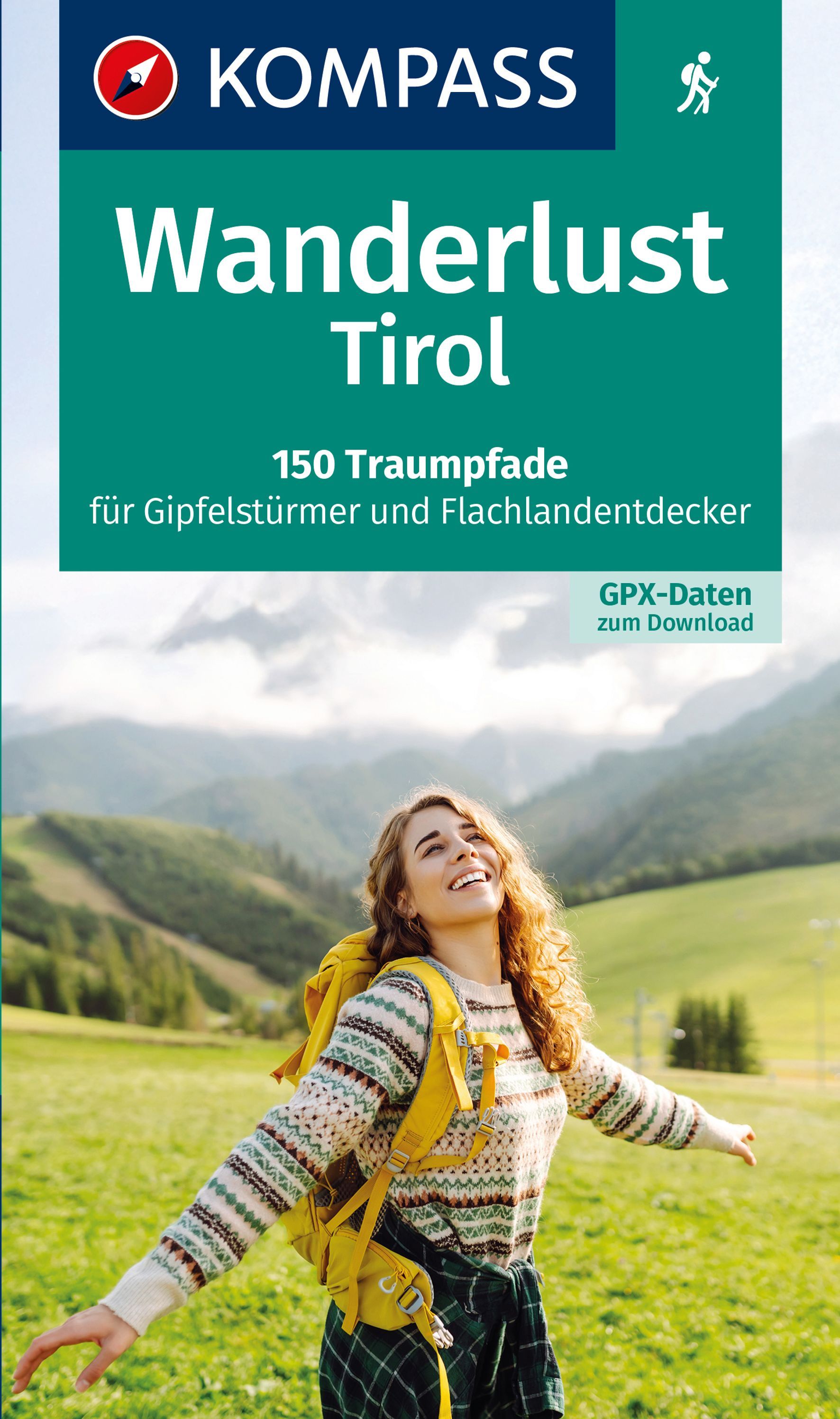 KOMPASS Wanderlust Tirol Werbung, Plakat, Gras, Person, Portrait