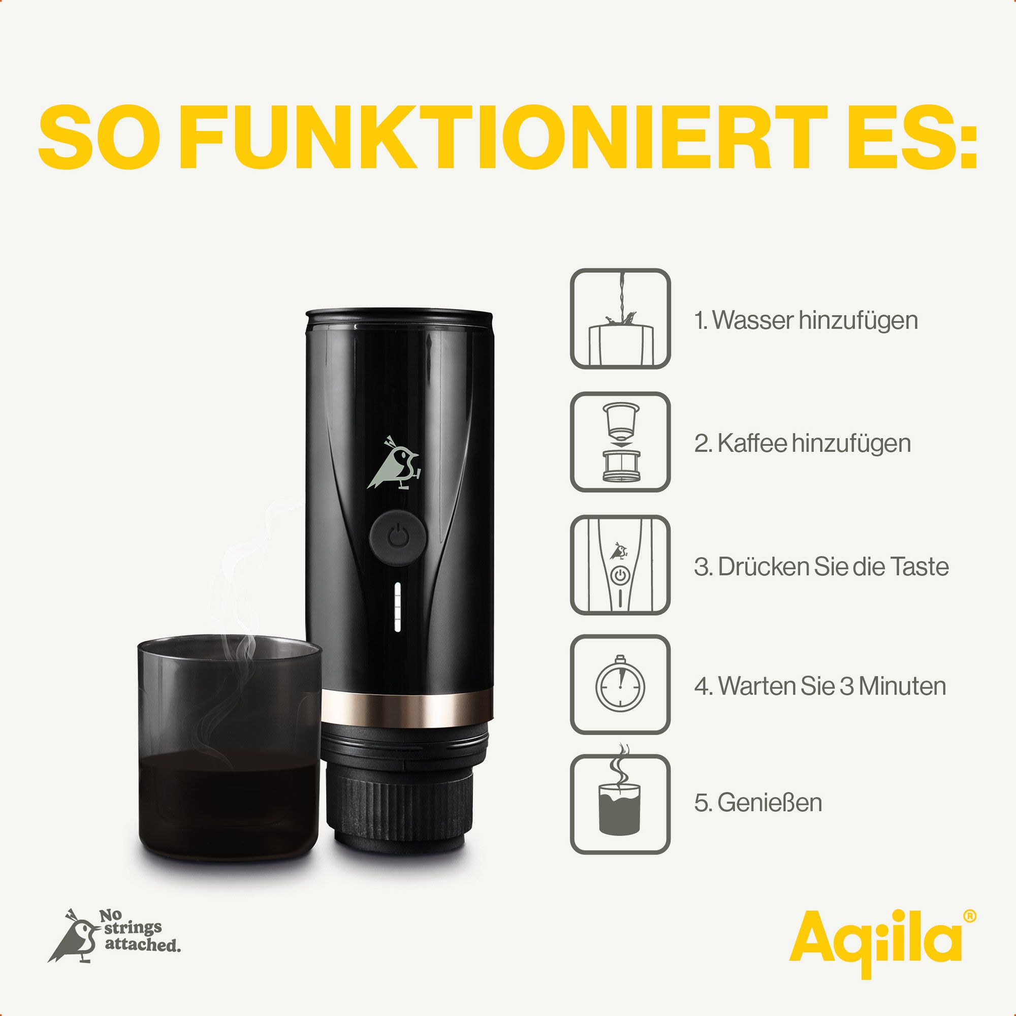 kaffeemaschine, kapselmaschine, schwarz, rostfrei, kugeln