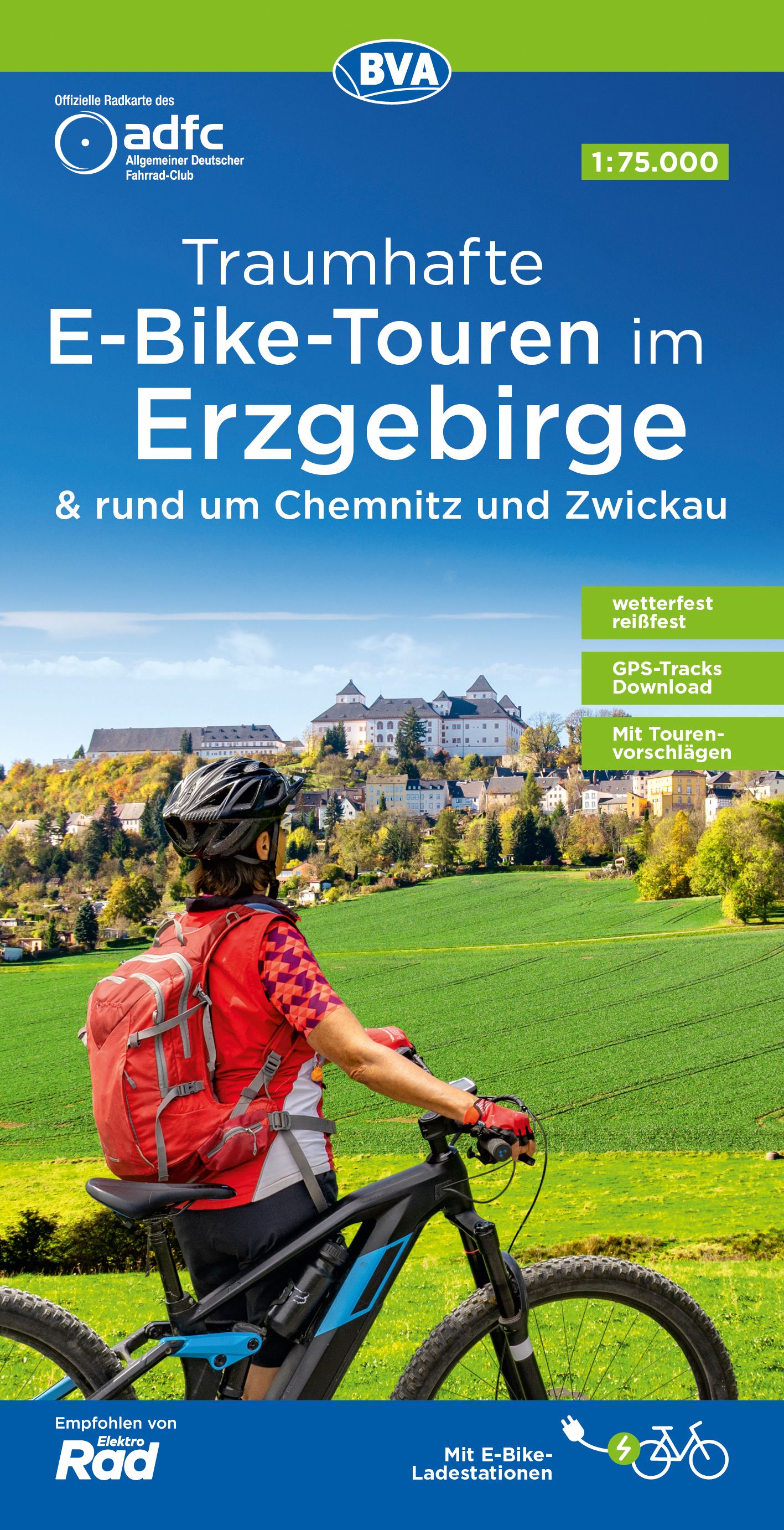 9783969901038 Cover ADFC Radkarte Traumhafte E Bike Touren im Erzgebirge