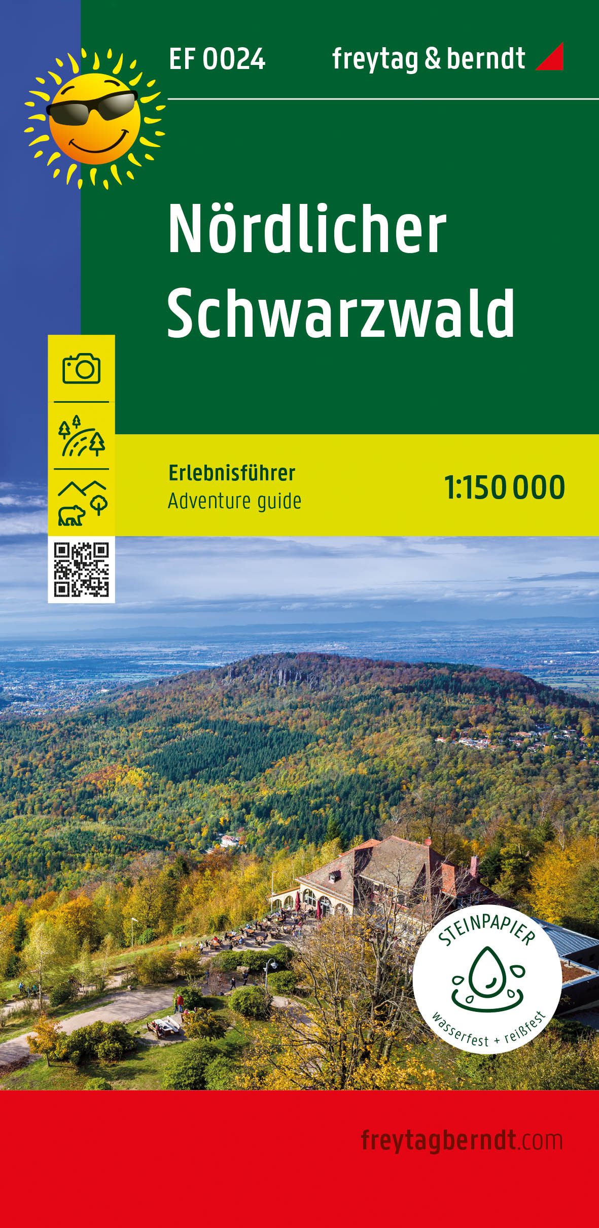 9783707920086 Nördlicher Schwarzwald, Erlebnisführer, Cover Wald mit kleinem Dorf