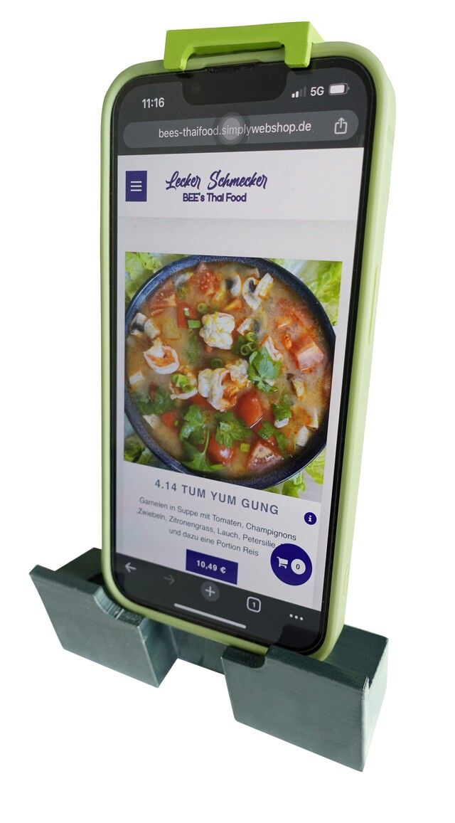 Handy- und Tablet-Halter purvario Elektronik, Handy, Telefon, Essen, Mahlzeit