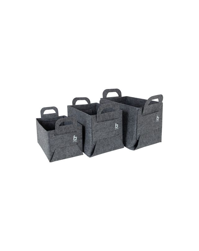 Bo-Camp Korb Set Filz Barnsbury 3 Stk. Zubehor, Tasche, Handtasche, Tragetasche