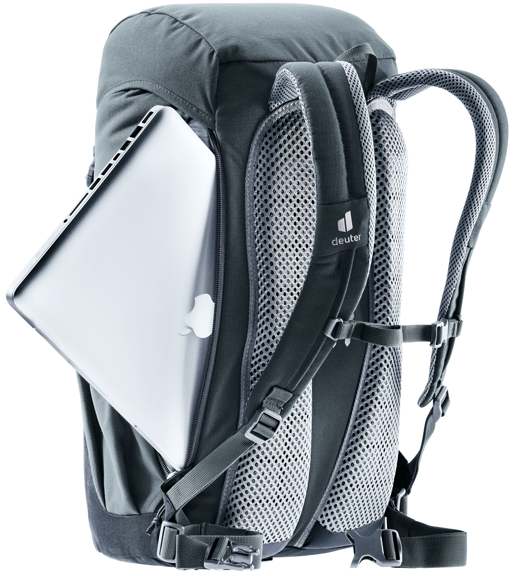 deuter Rucksack Waker 24 Ansicht Seitlich mit Laptop