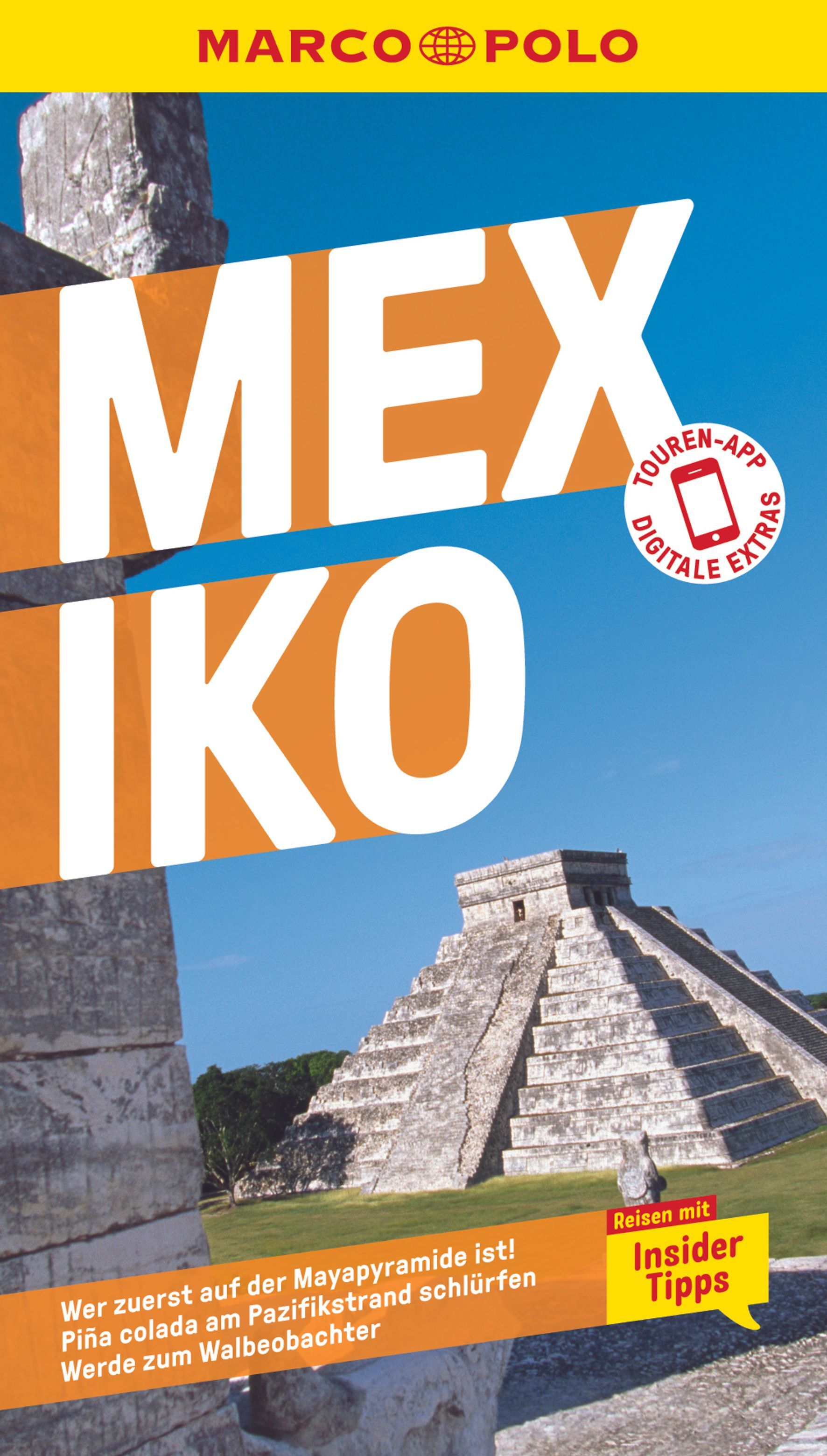 9783829719179 MARCO POLO Reiseführer Mexiko, Cover Pyramide mit blauem Himmel