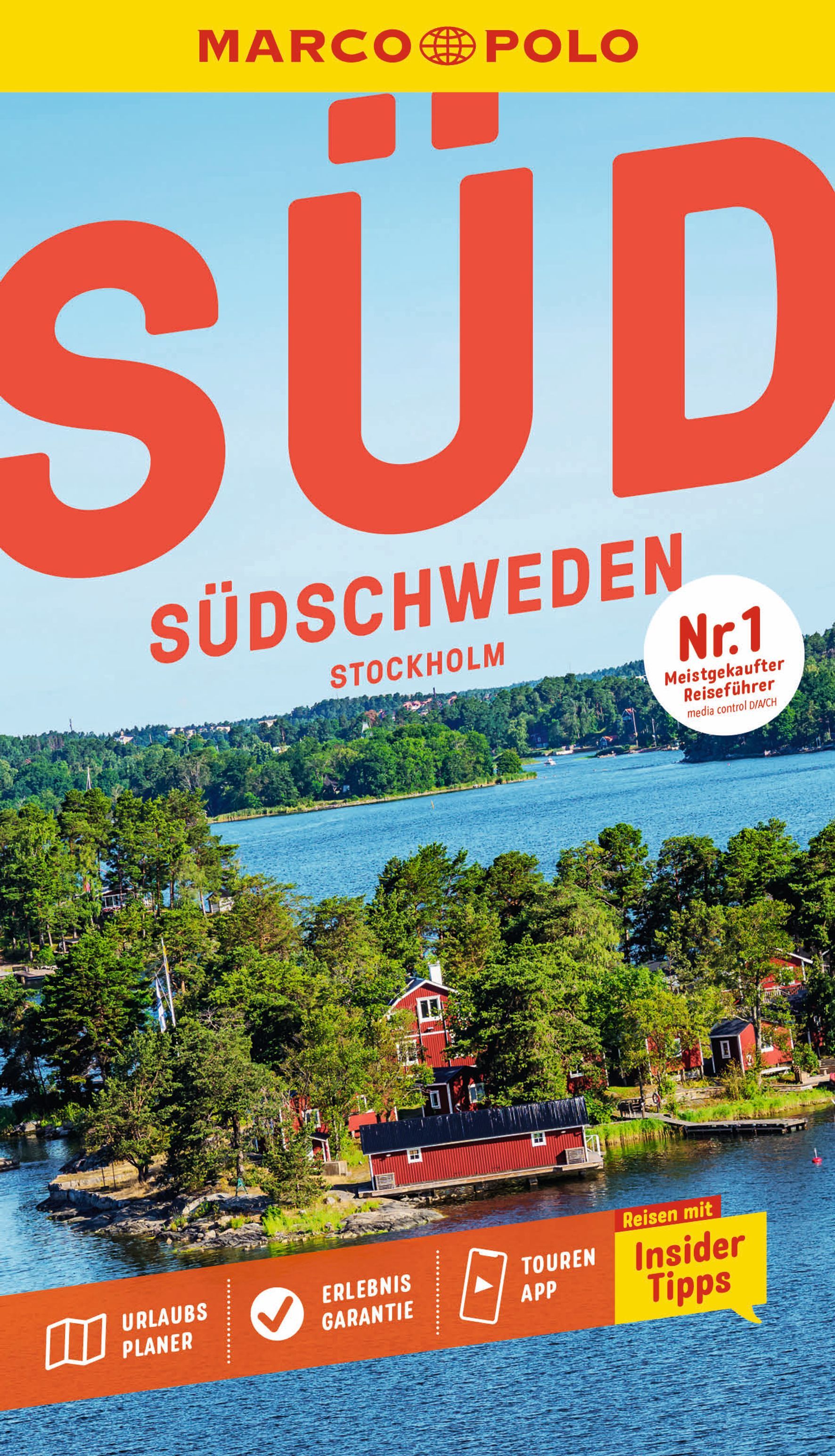 MARCO POLO Reiseführer Südschweden, Stockholm Werbung, Land, Plakat, Meer, Uferpromenade