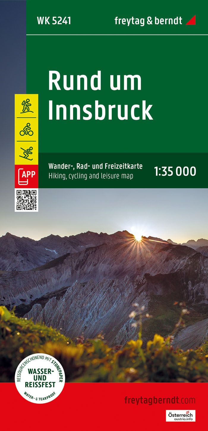 Rund um Innsbruck, Wander- und Radkarte, f&b Werbung, Plakat, Natur, Draußen, Veröffentlichung