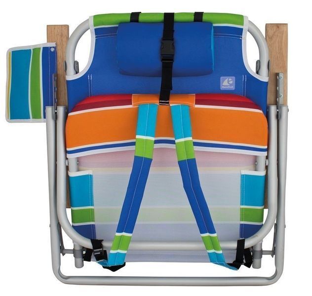 Strandkorb, Sitzkissen, Tragetrage, Gurtband, Bunt