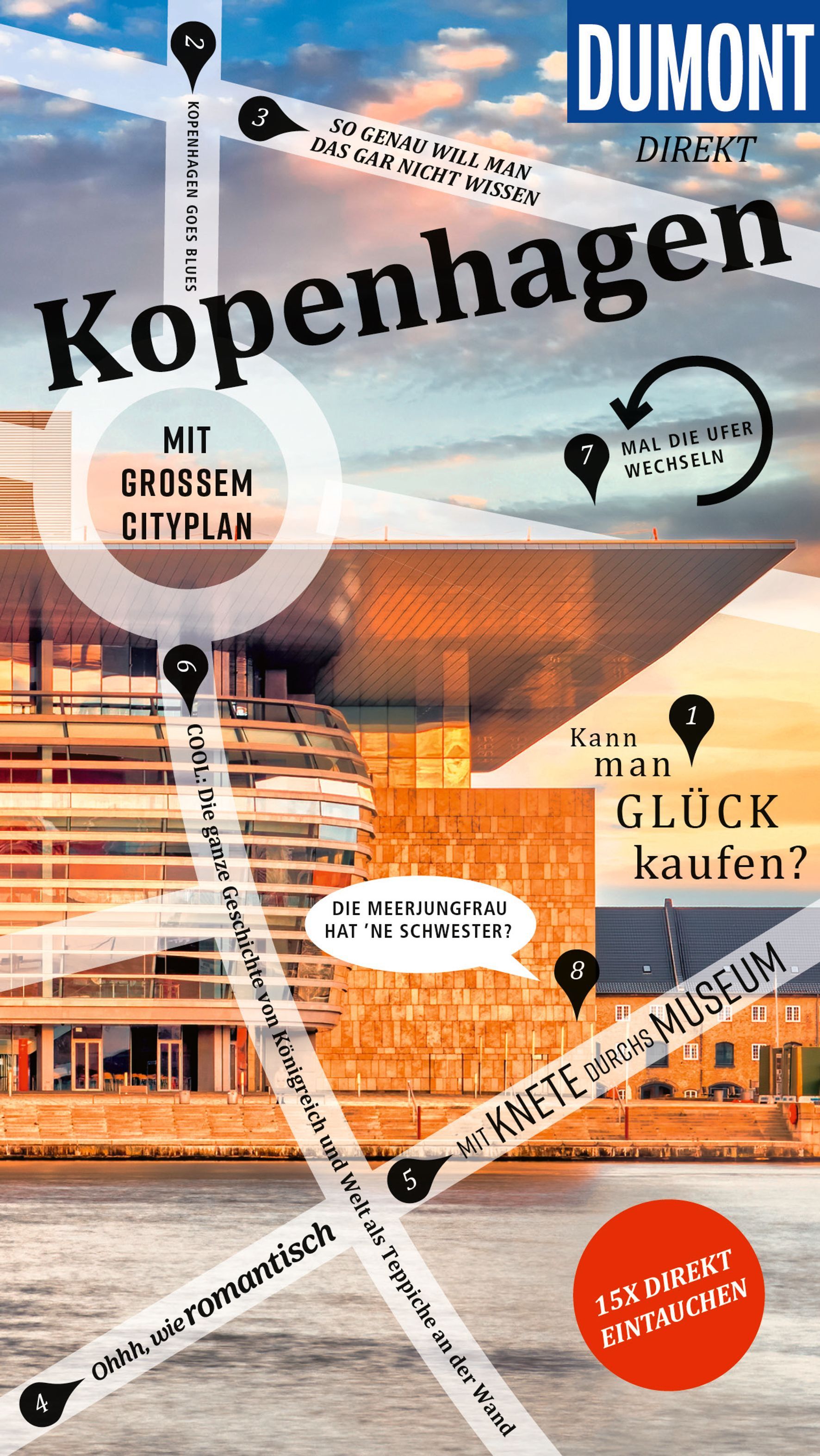 Kopenhagen, Museum, Kunstarchitektur, Stadtplan, Cover-Design
