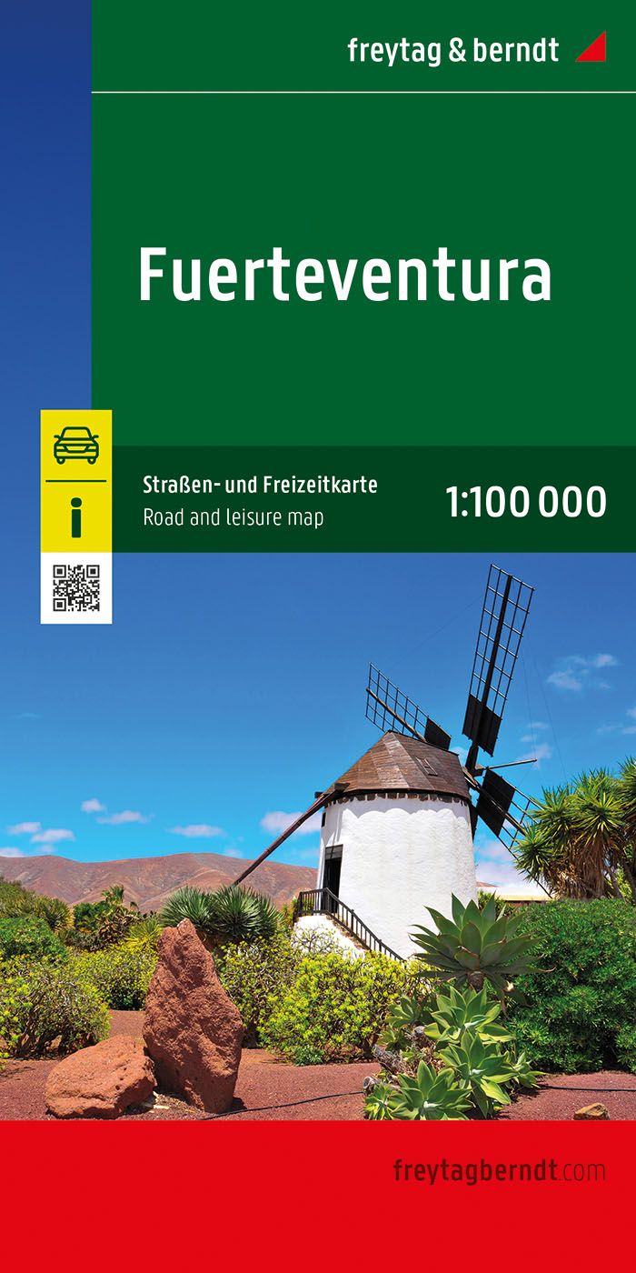Fuerteventura, Straßen- und Freizeitkarte, f&b Werbung, Draußen, Plakat, Gras, Pflanze