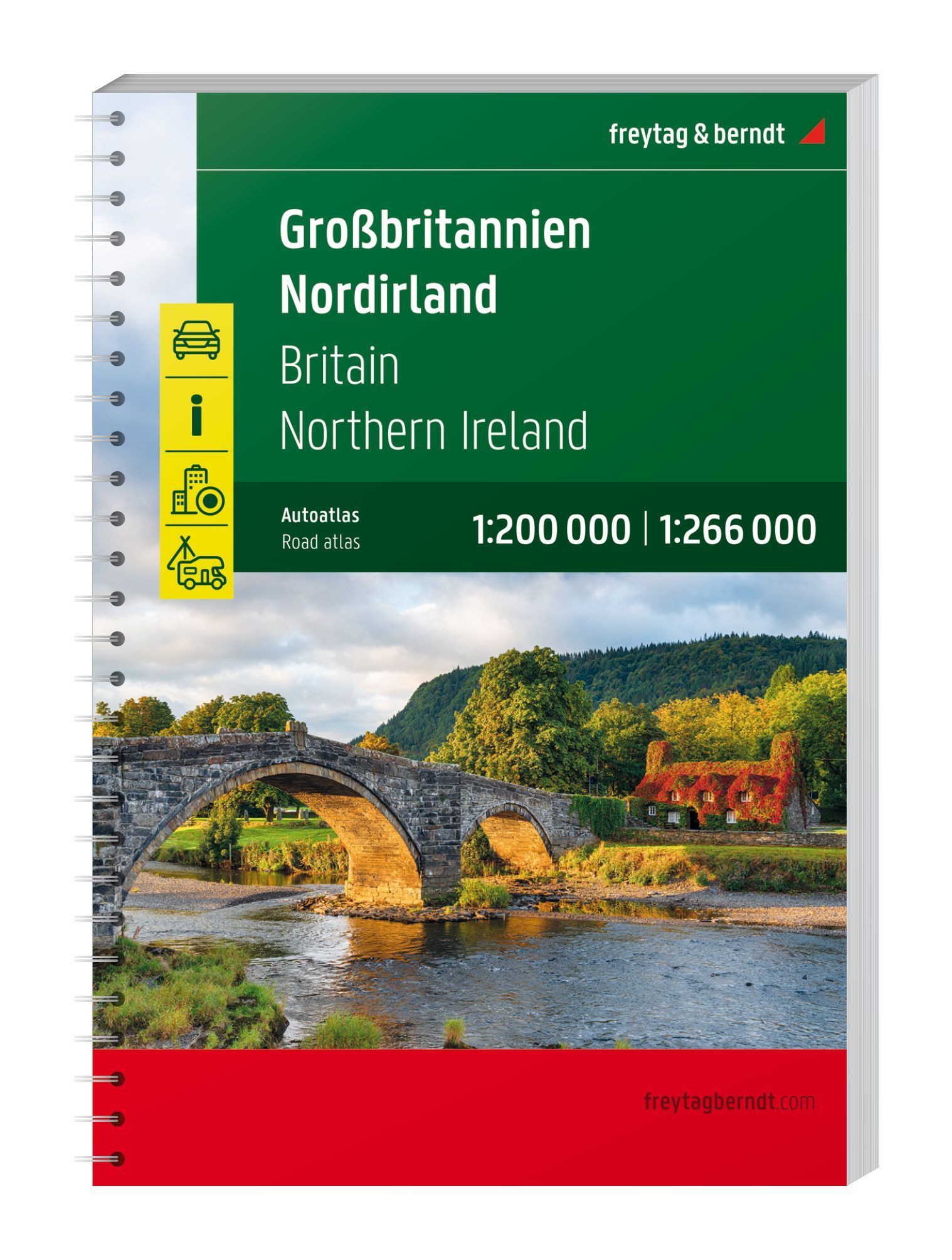 Reiseführer, Autoatlas, Großbritannien, Nordirland, Brücke