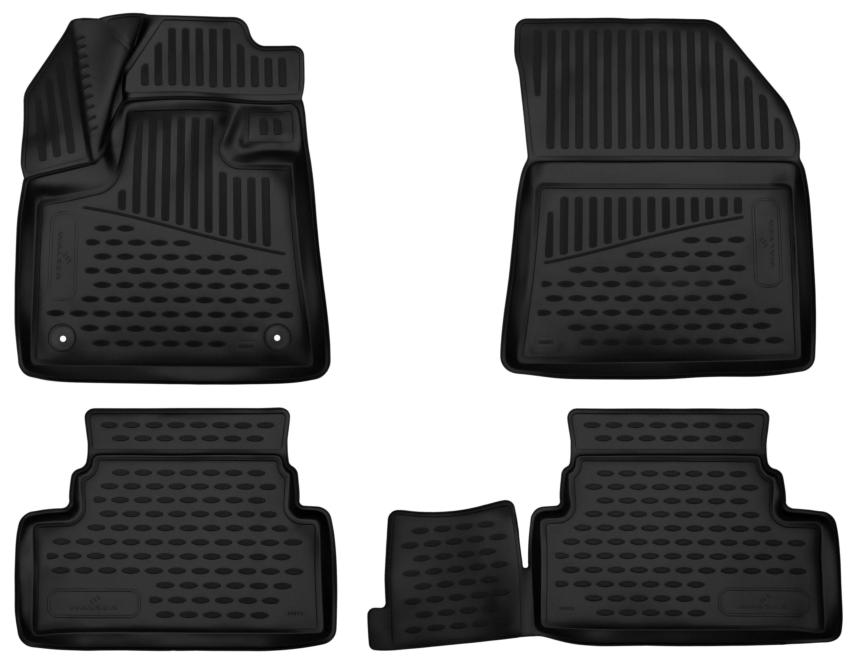 Fußmatte, Gummimatten XTR für Opel Grandland, schwarz