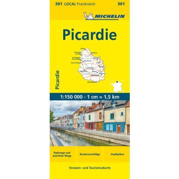 Karte, Kartografische Karte, Detailkarte, Picardie, Maßstab 1:50 000