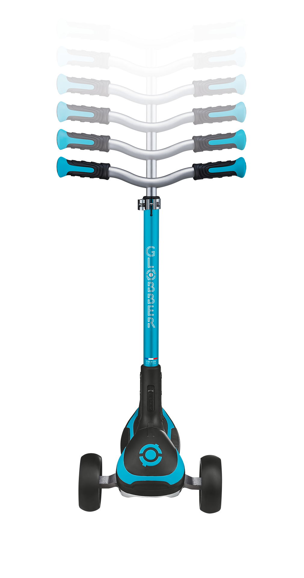 Transport, Fahrzeug, Kinderroller, Tretroller, Türkis, Rad